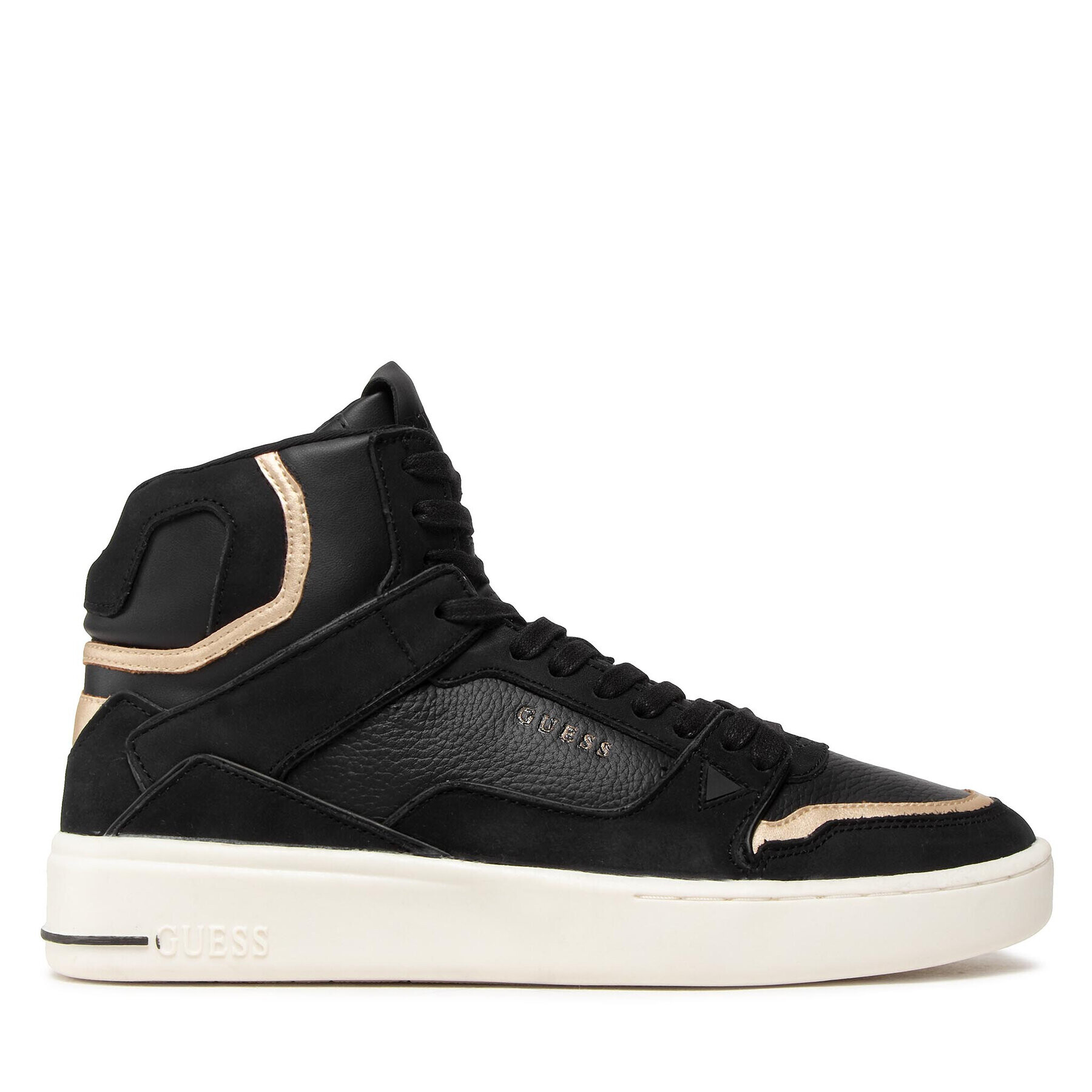 Guess Сникърси Verona Basket Mid FM7VBM FAB12 Черен - Pepit.bg