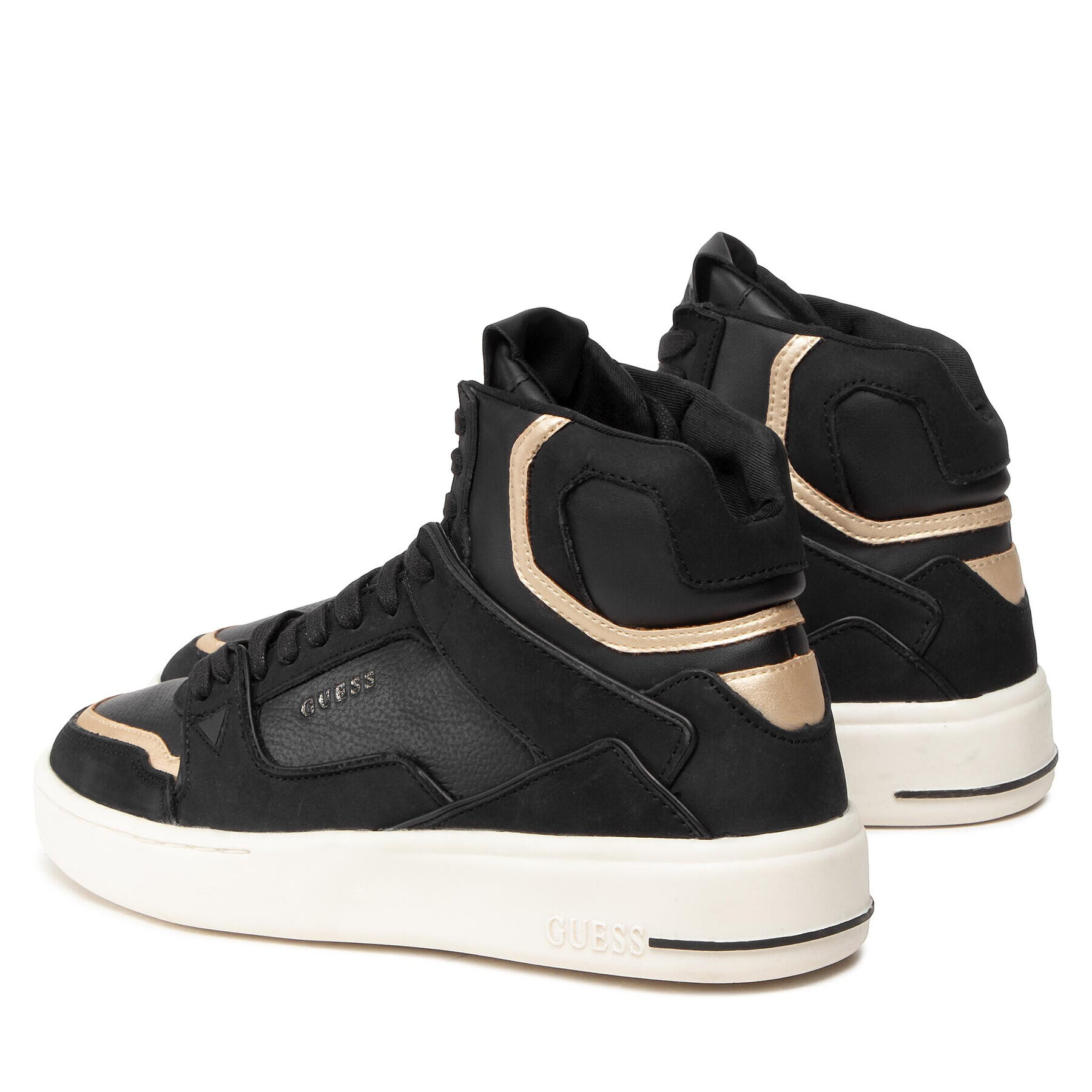 Guess Сникърси Verona Basket Mid FM7VBM FAB12 Черен - Pepit.bg