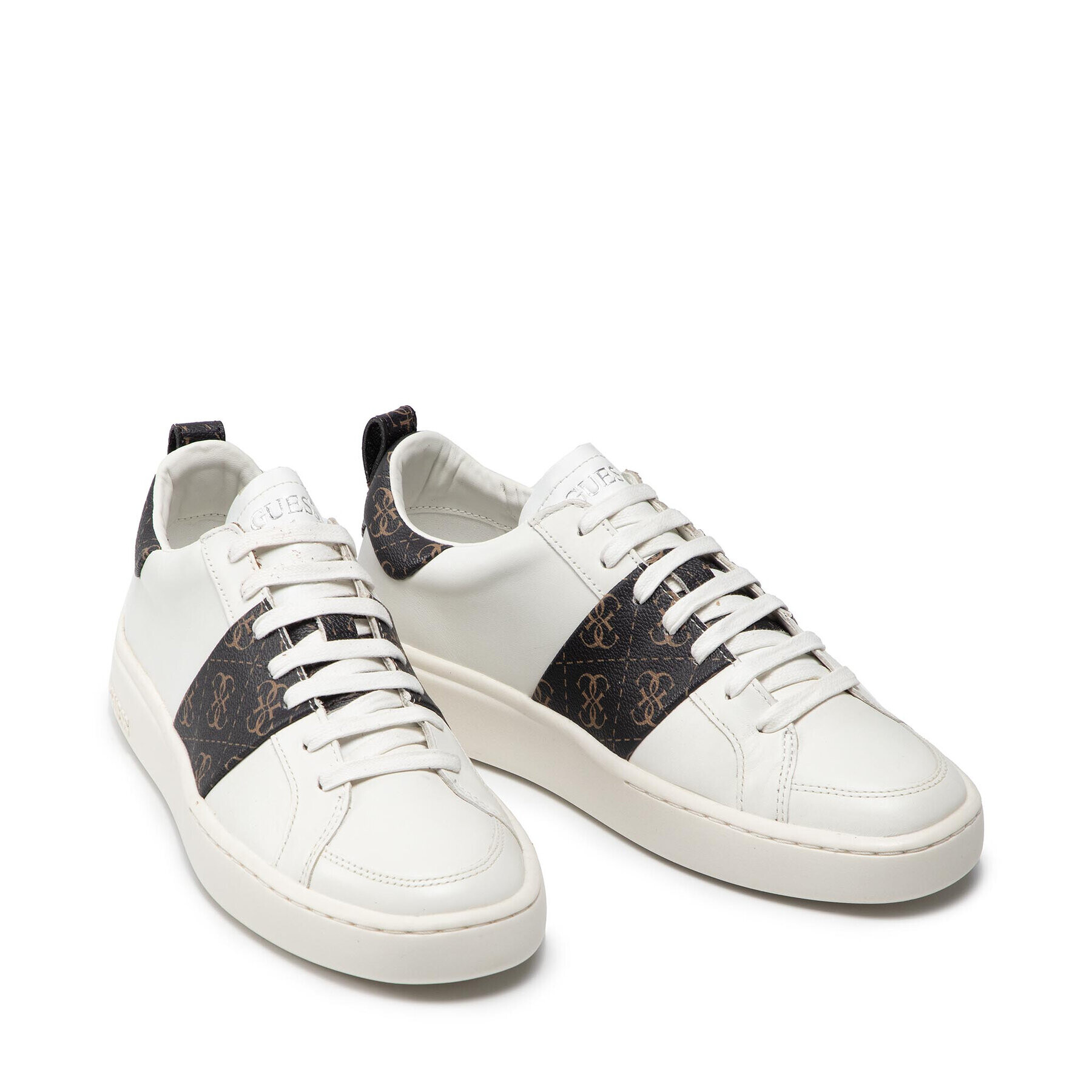 Guess Сникърси Verona Logo FM7VRL LEA12 Бял - Pepit.bg