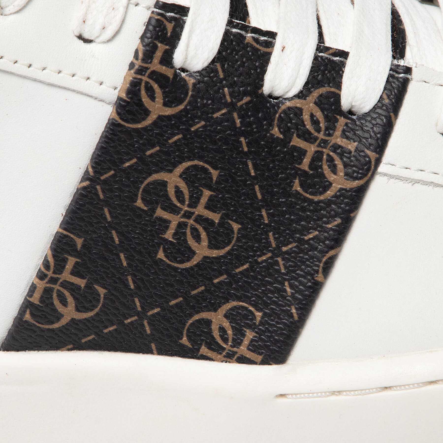 Guess Сникърси Verona Logo FM7VRL LEA12 Бял - Pepit.bg
