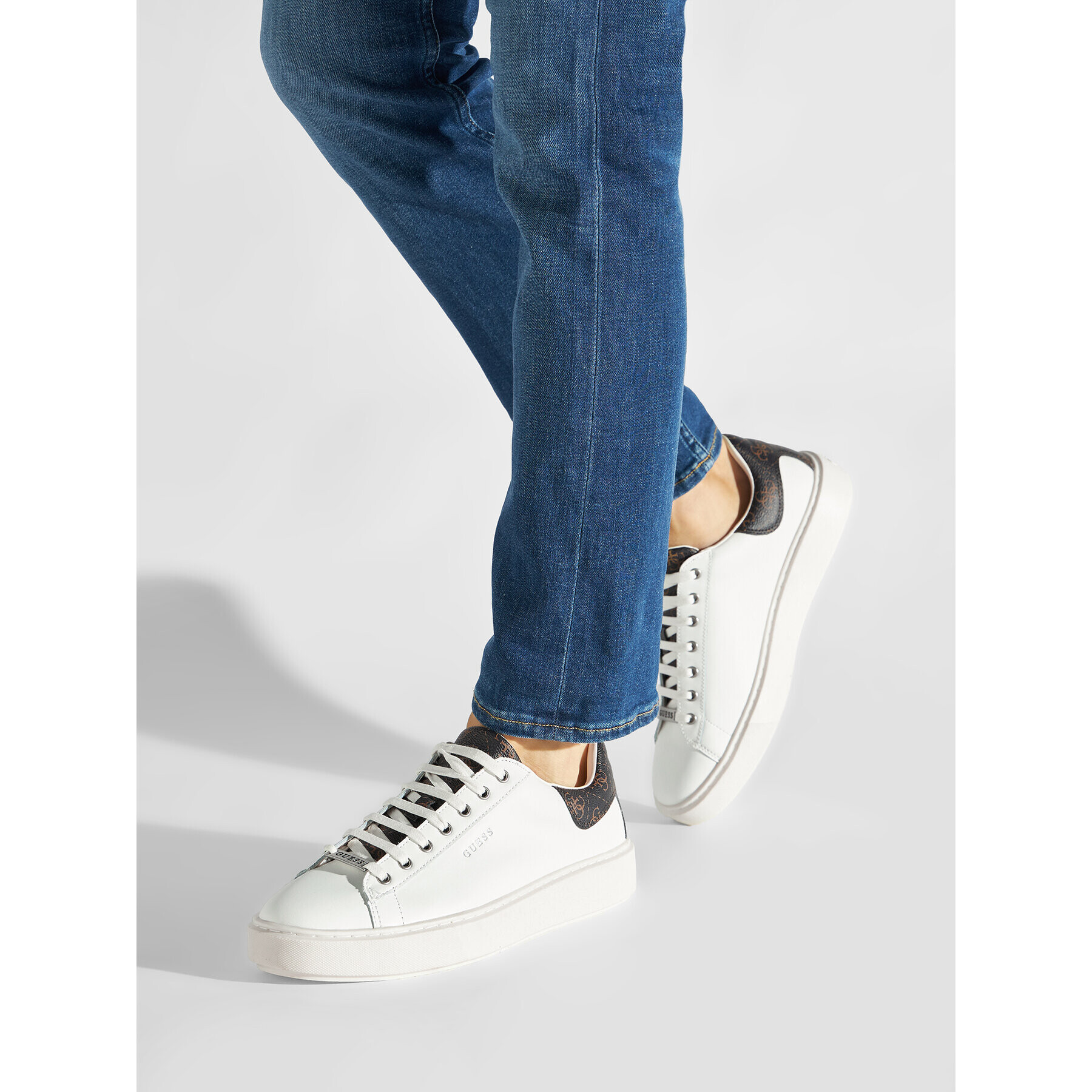 Guess Сникърси Vice FM8VIC FAB12 Бял - Pepit.bg