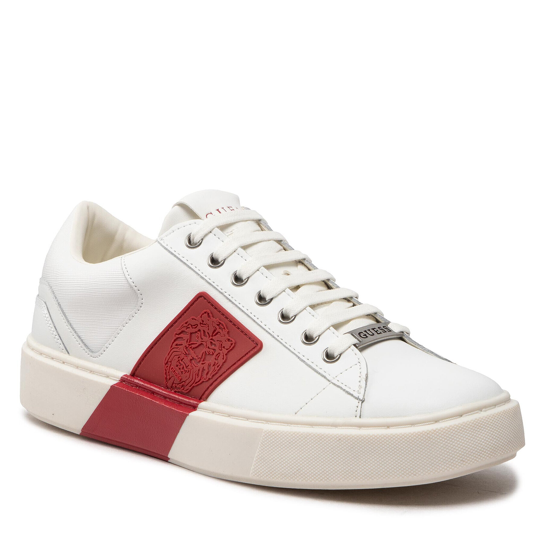 Guess Сникърси Vice Sash FM8VIS LEA12 Бял - Pepit.bg