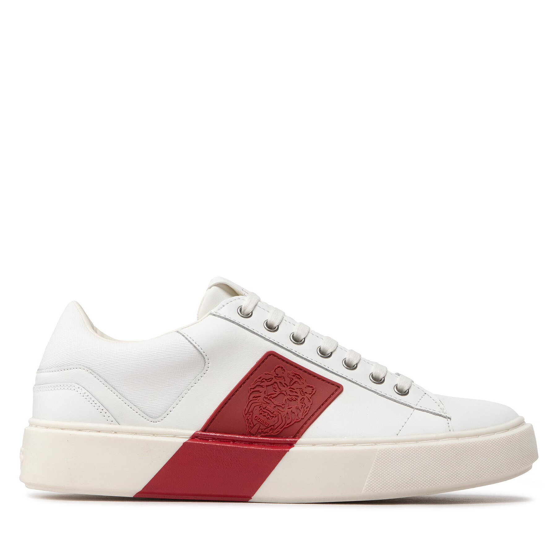 Guess Сникърси Vice Sash FM8VIS LEA12 Бял - Pepit.bg