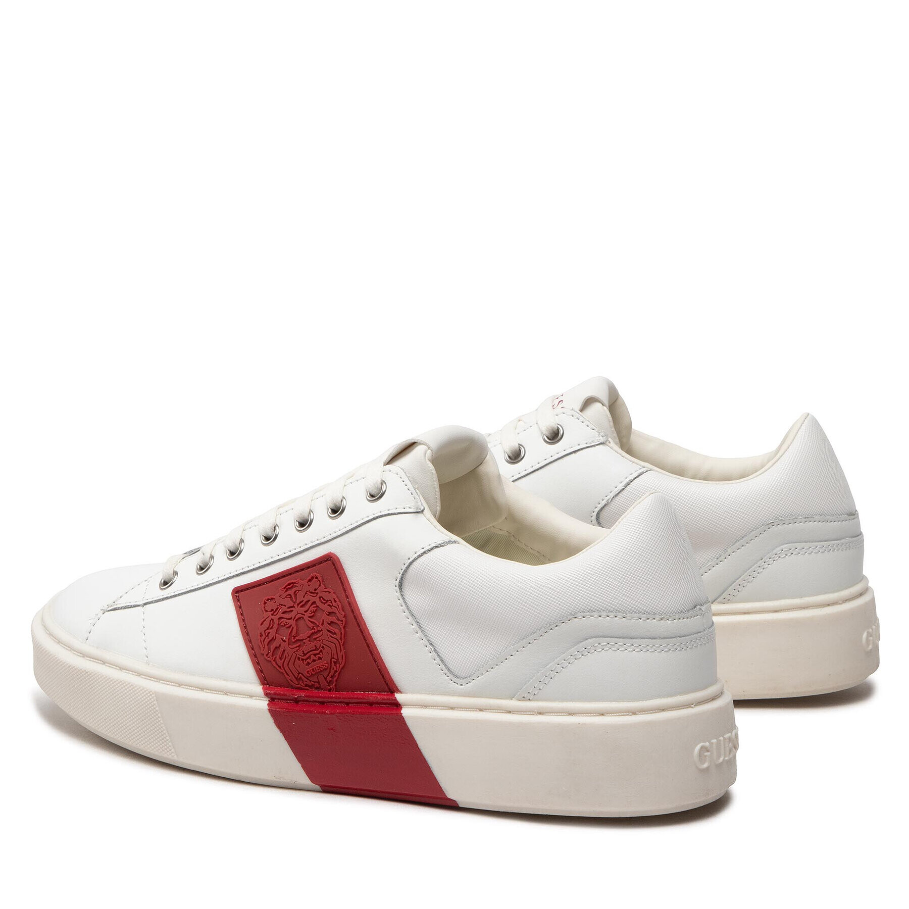 Guess Сникърси Vice Sash FM8VIS LEA12 Бял - Pepit.bg