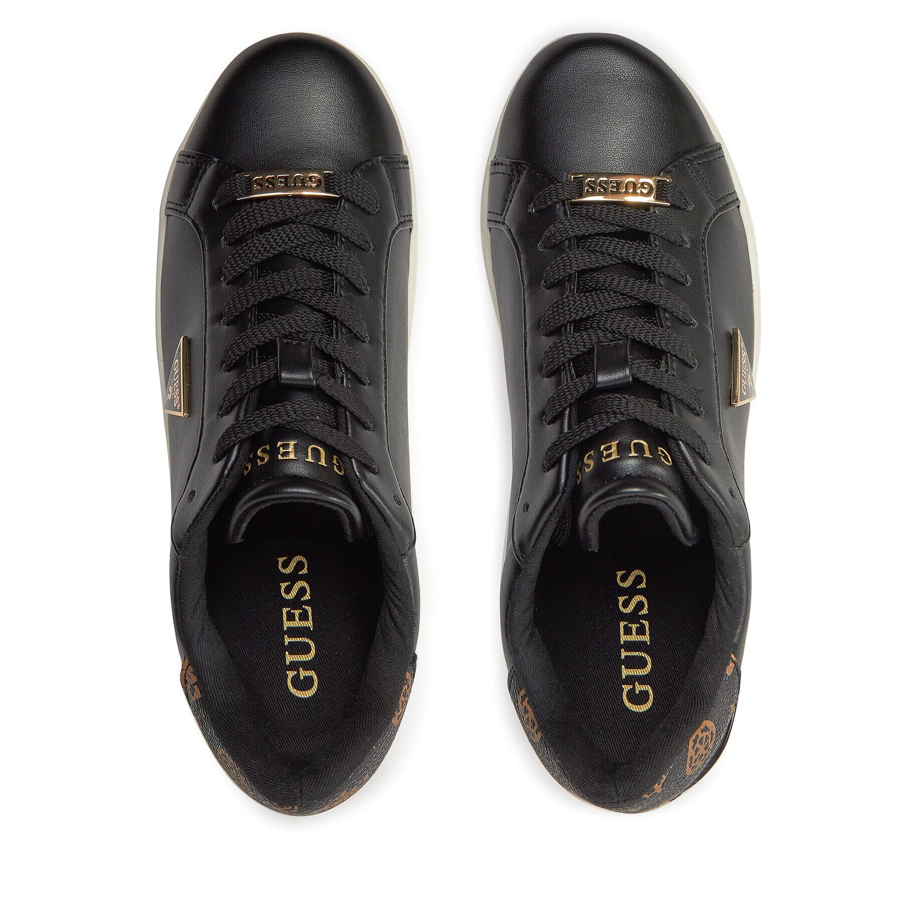 Guess Сникърси Willen FLPWLL ELE12 Черен - Pepit.bg