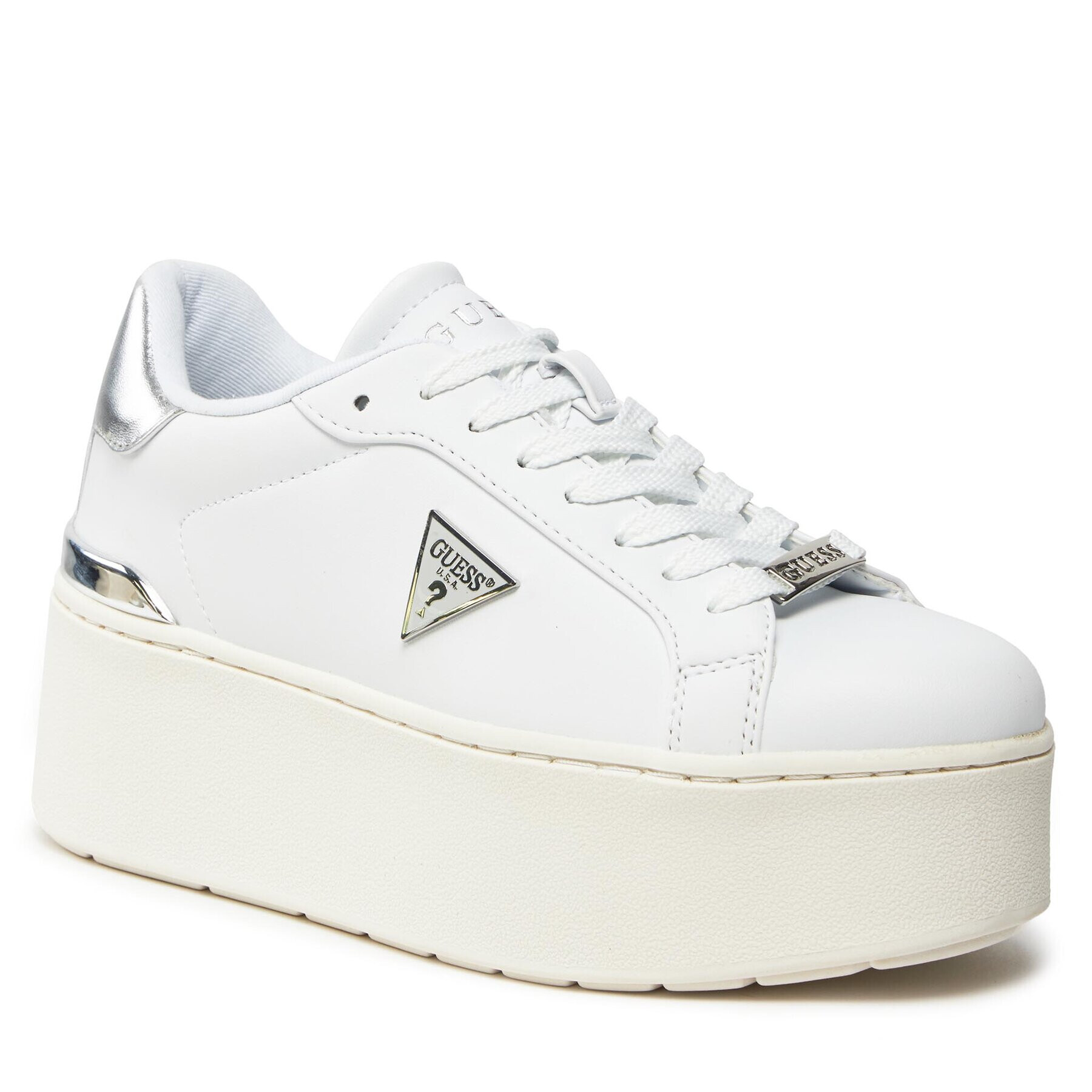 Guess Сникърси Willen FLPWLL LEL12 Бял - Pepit.bg