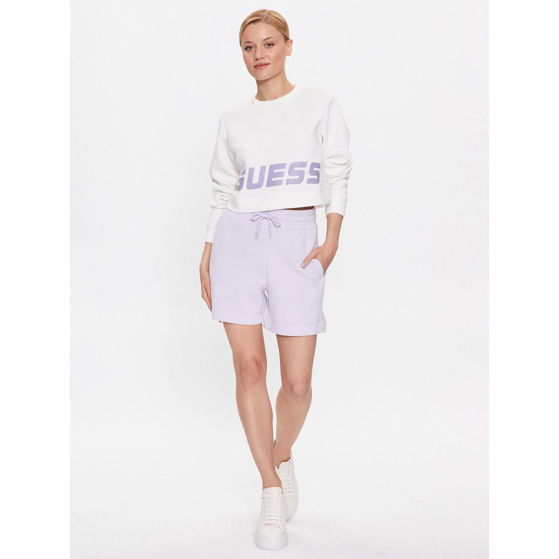 Guess Спортни шорти Elly V2YD10 K7UW2 Син Relaxed Fit - Pepit.bg