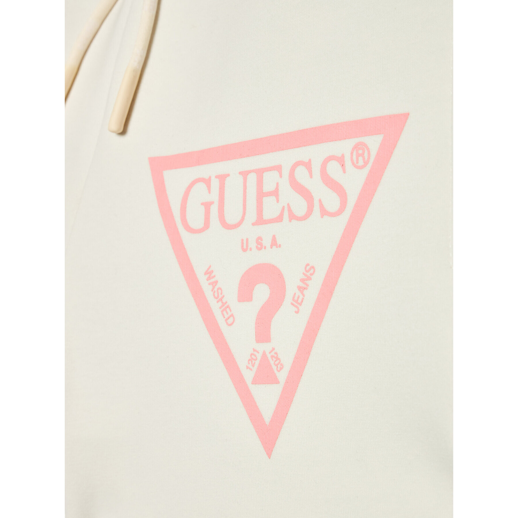 Guess Спортни шорти J2RD08 KAMN2 Бял Regular Fit - Pepit.bg