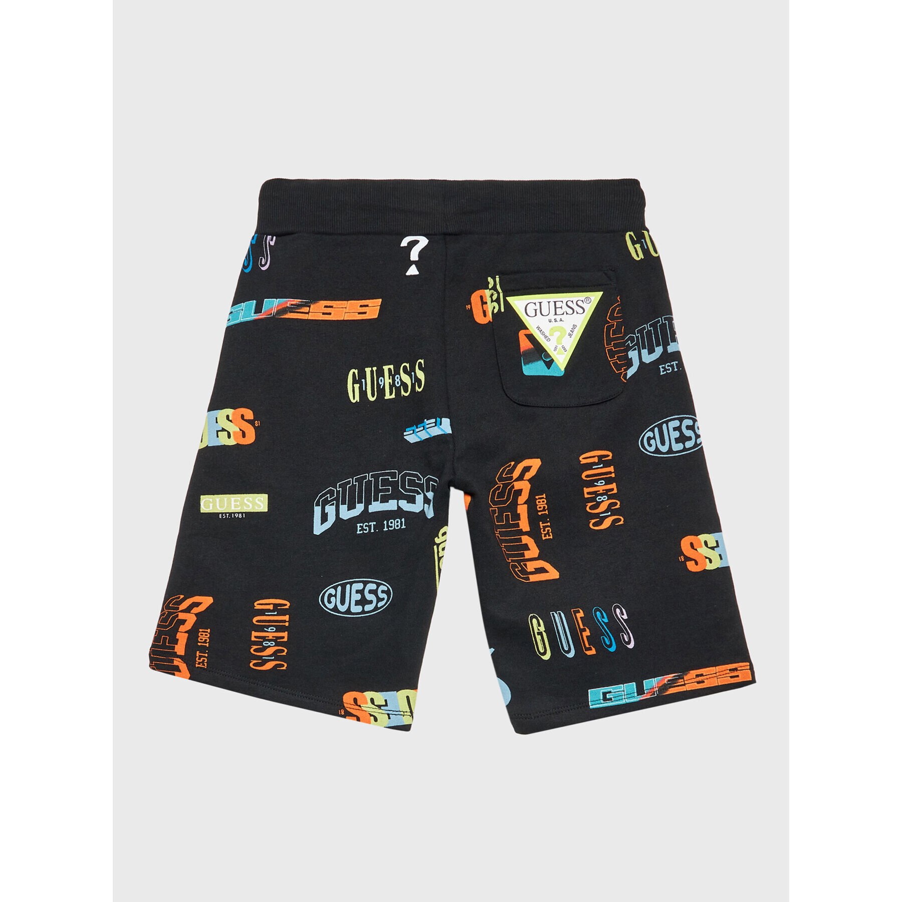 Guess Спортни шорти L3RD03 KA6R3 Черен Regular Fit - Pepit.bg