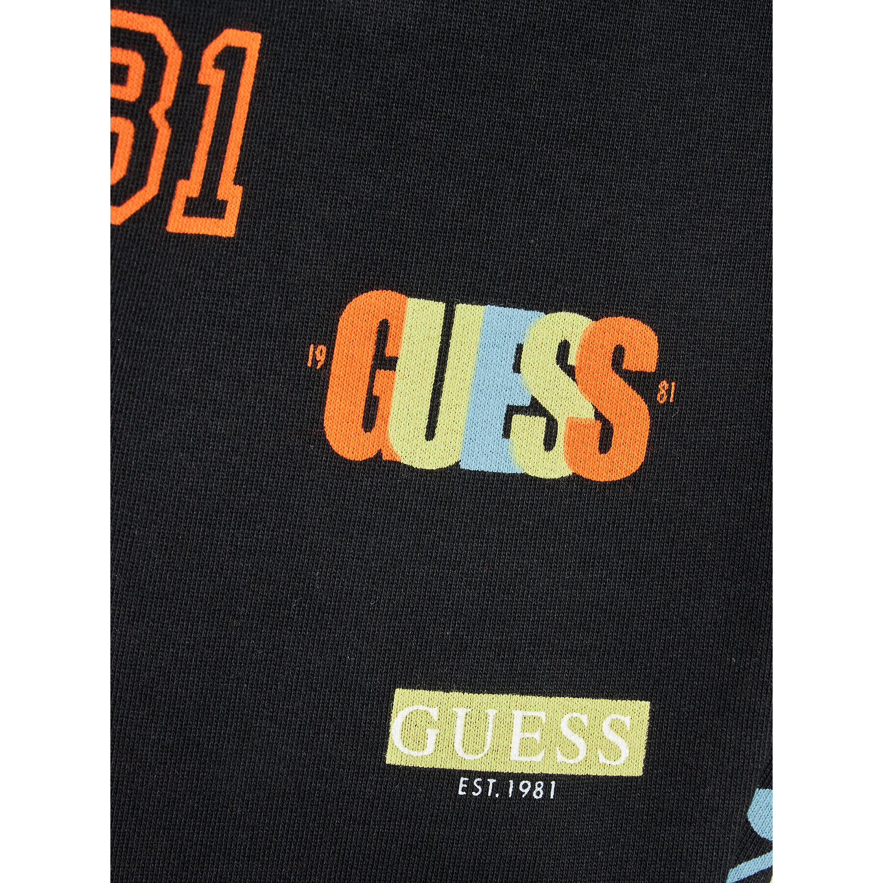 Guess Спортни шорти L3RD03 KA6R3 Черен Regular Fit - Pepit.bg