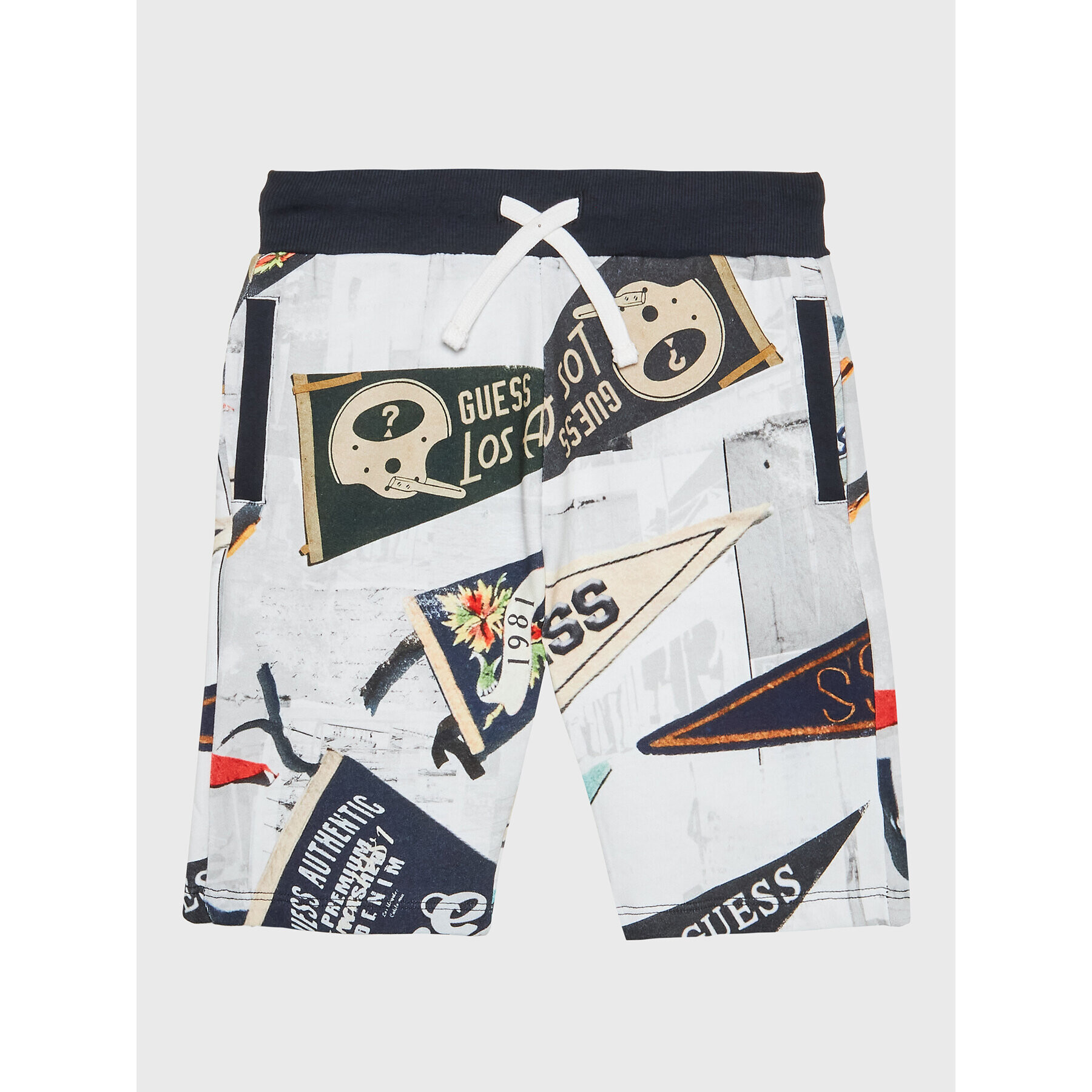 Guess Спортни шорти L3RD03 KA6R3 Сив Regular Fit - Pepit.bg