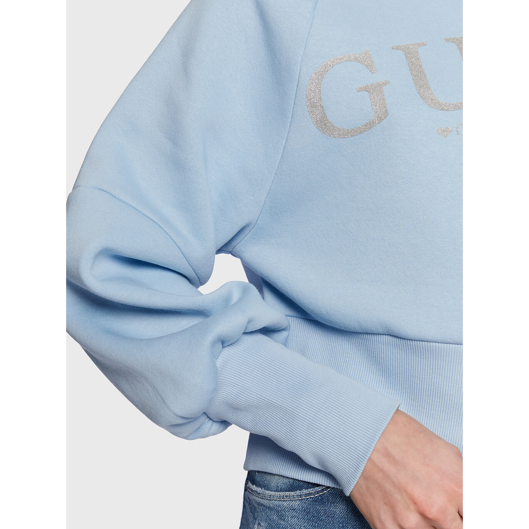 Guess Суитшърт Agacia W3RQ11 KB683 Син Regular Fit - Pepit.bg