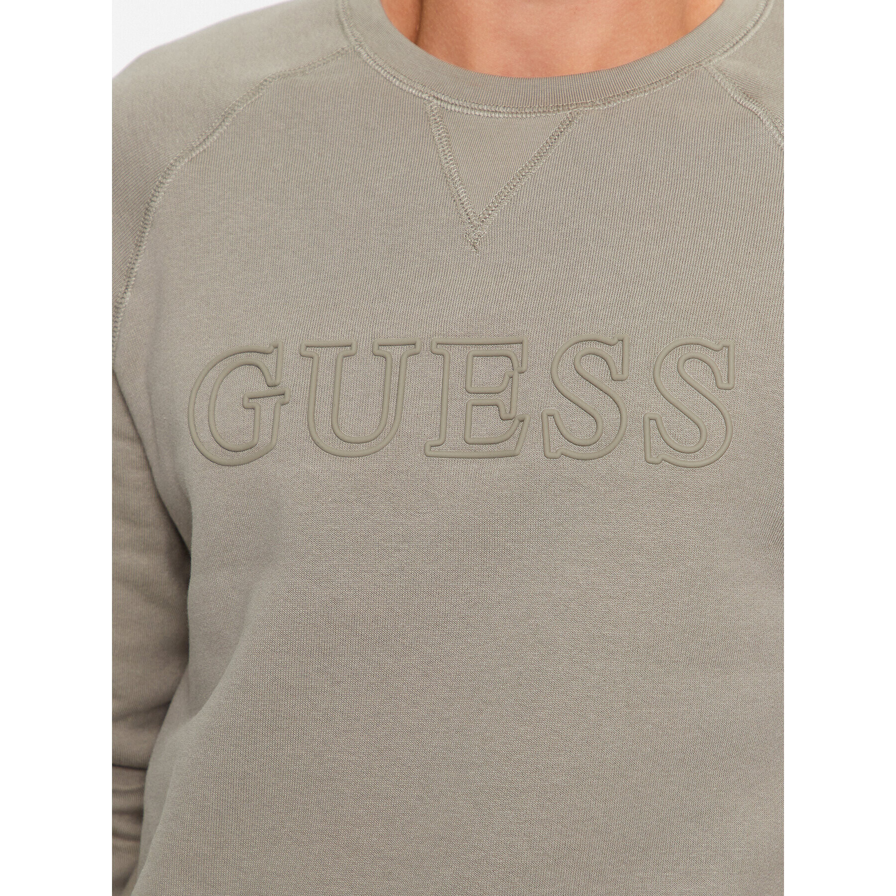 Guess Суитшърт Aldwin Z2YQ27 K9V31 Каки Regular Fit - Pepit.bg