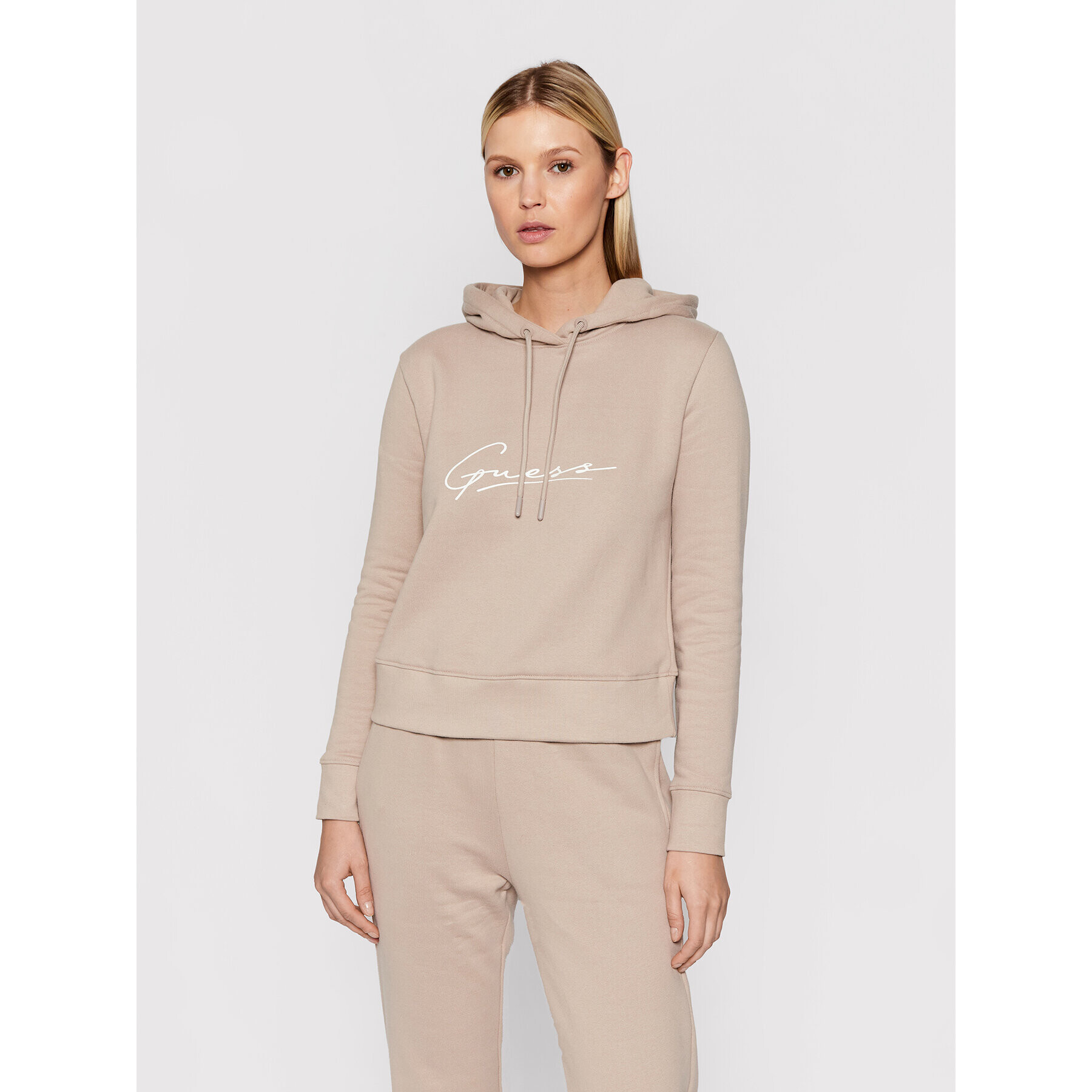 Guess Суитшърт Alexandra O1BA09 KAOR1 Бежов Regular Fit - Pepit.bg