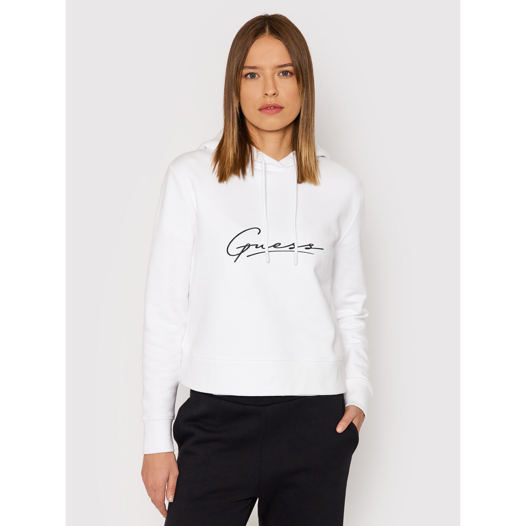 Guess Суитшърт Alexandra O1BA09 KAOR1 Бял Regular Fit - Pepit.bg