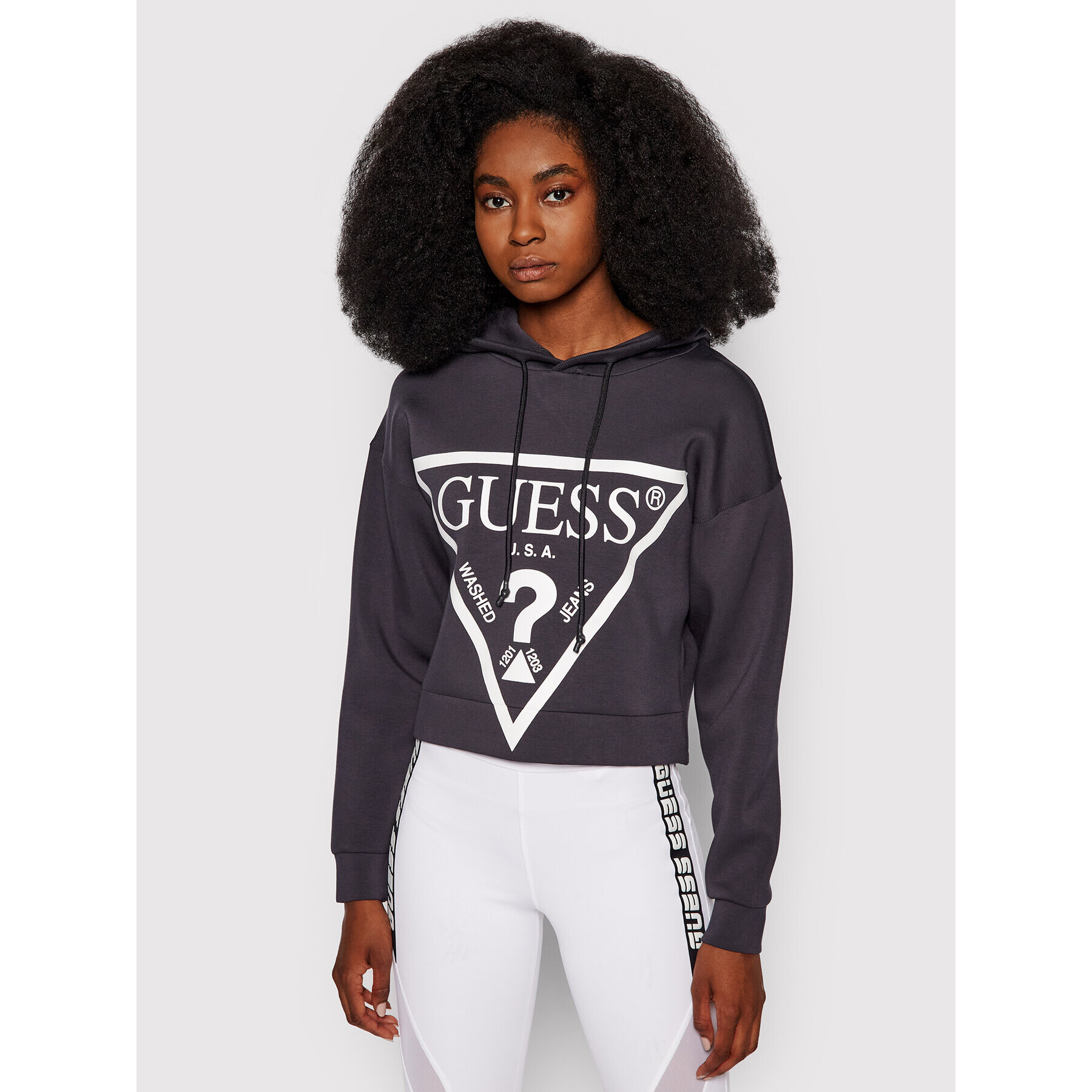 Guess Суитшърт Alisa O1GA29 KAMN2 Сив Comfort Fit - Pepit.bg