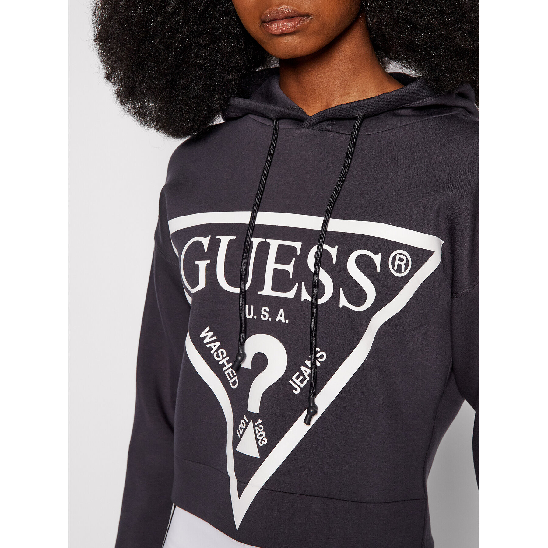 Guess Суитшърт Alisa O1GA29 KAMN2 Сив Comfort Fit - Pepit.bg