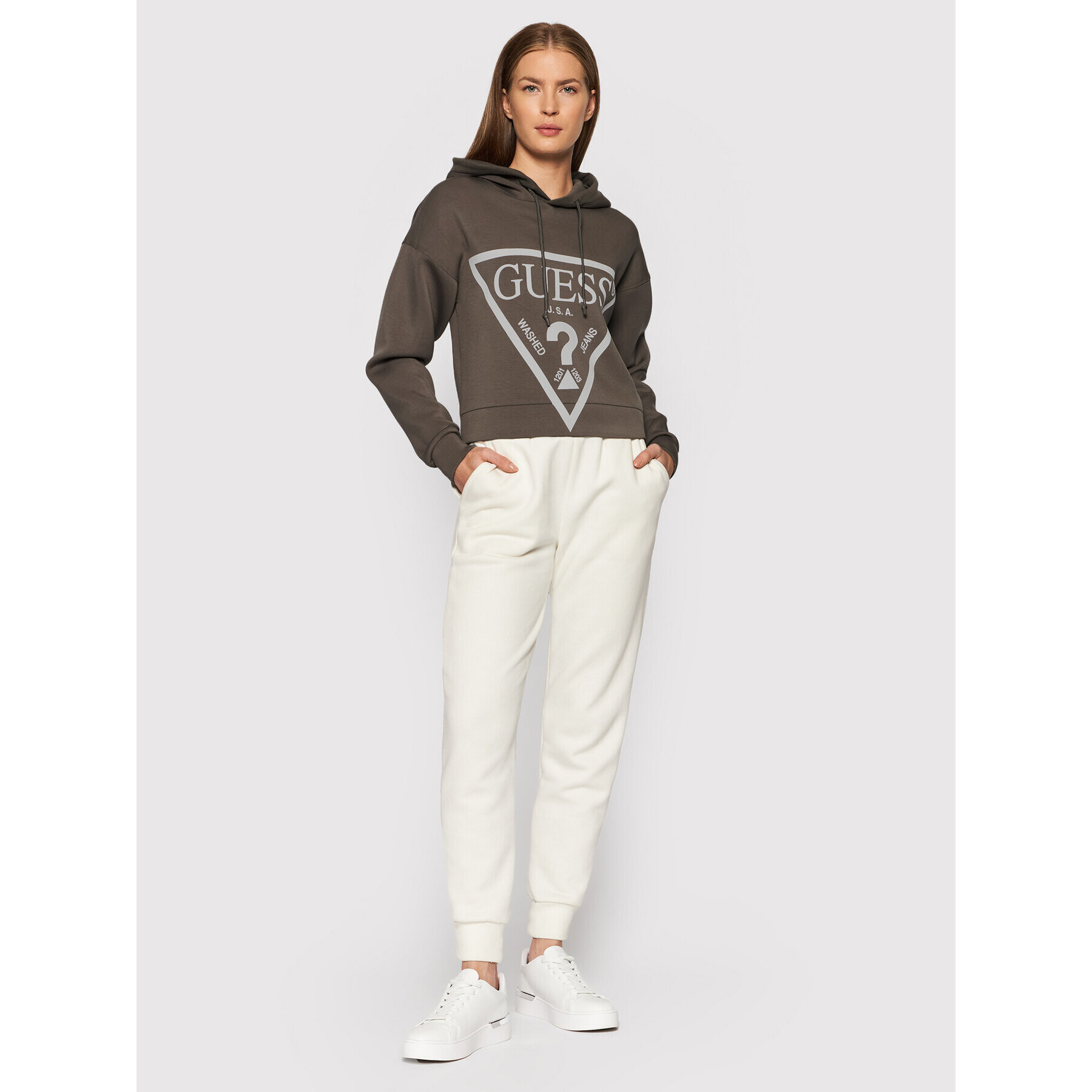 Guess Суитшърт Alisa O1GA29 KAMN2 Сив Regular Fit - Pepit.bg