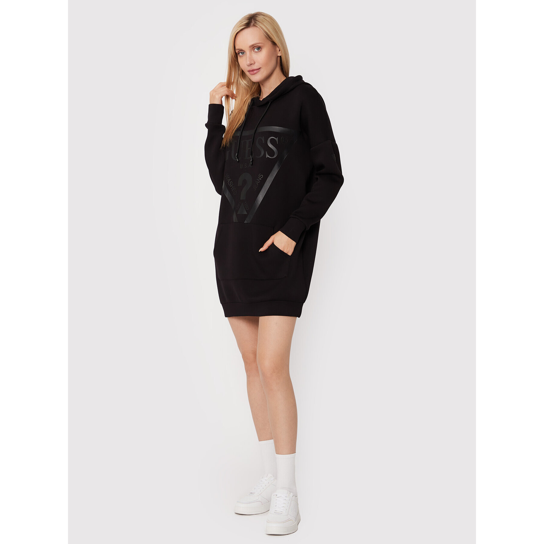 Guess Суитшърт Alisa V2YQ12 KAMN2 Черен Regular Fit - Pepit.bg