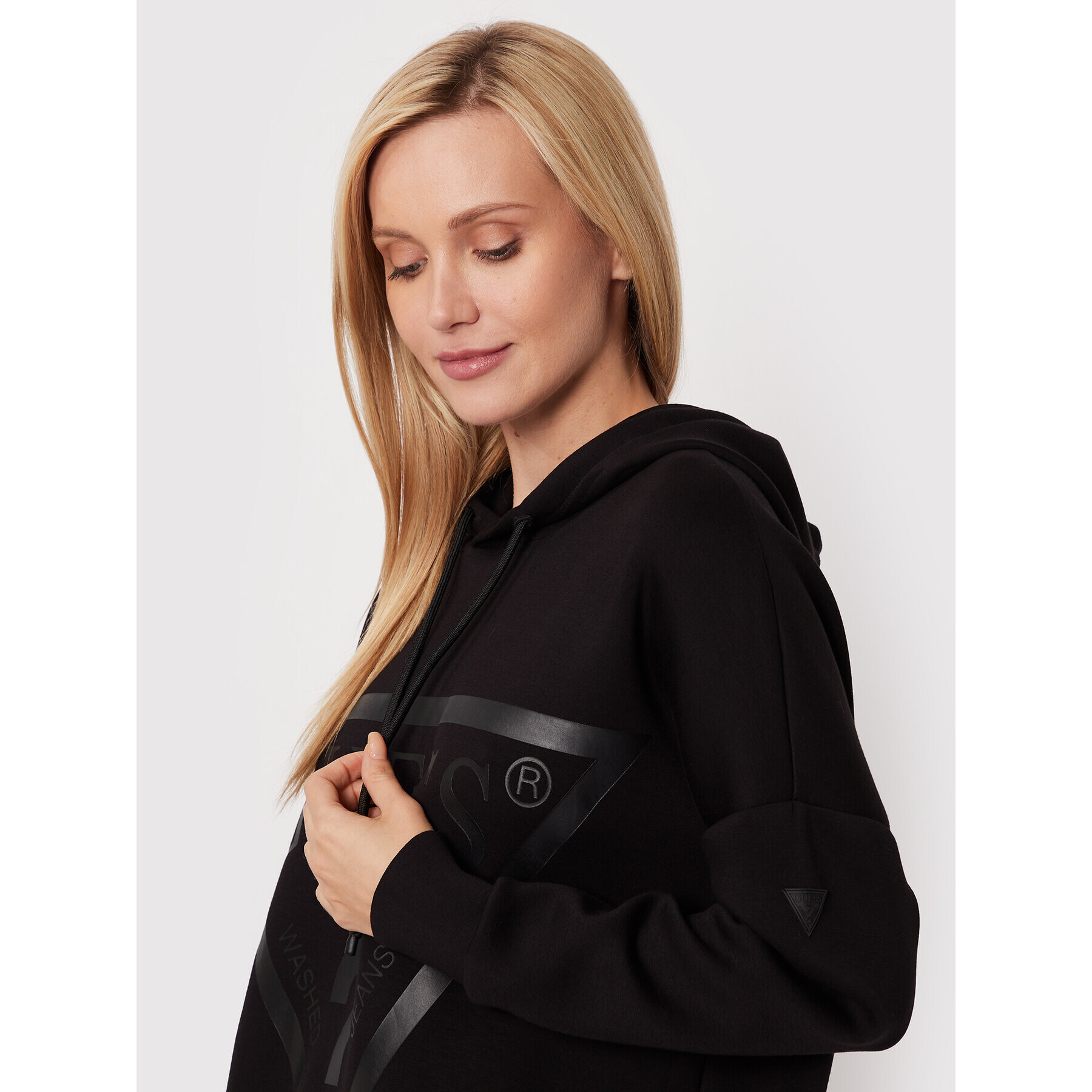 Guess Суитшърт Alisa V2YQ12 KAMN2 Черен Regular Fit - Pepit.bg