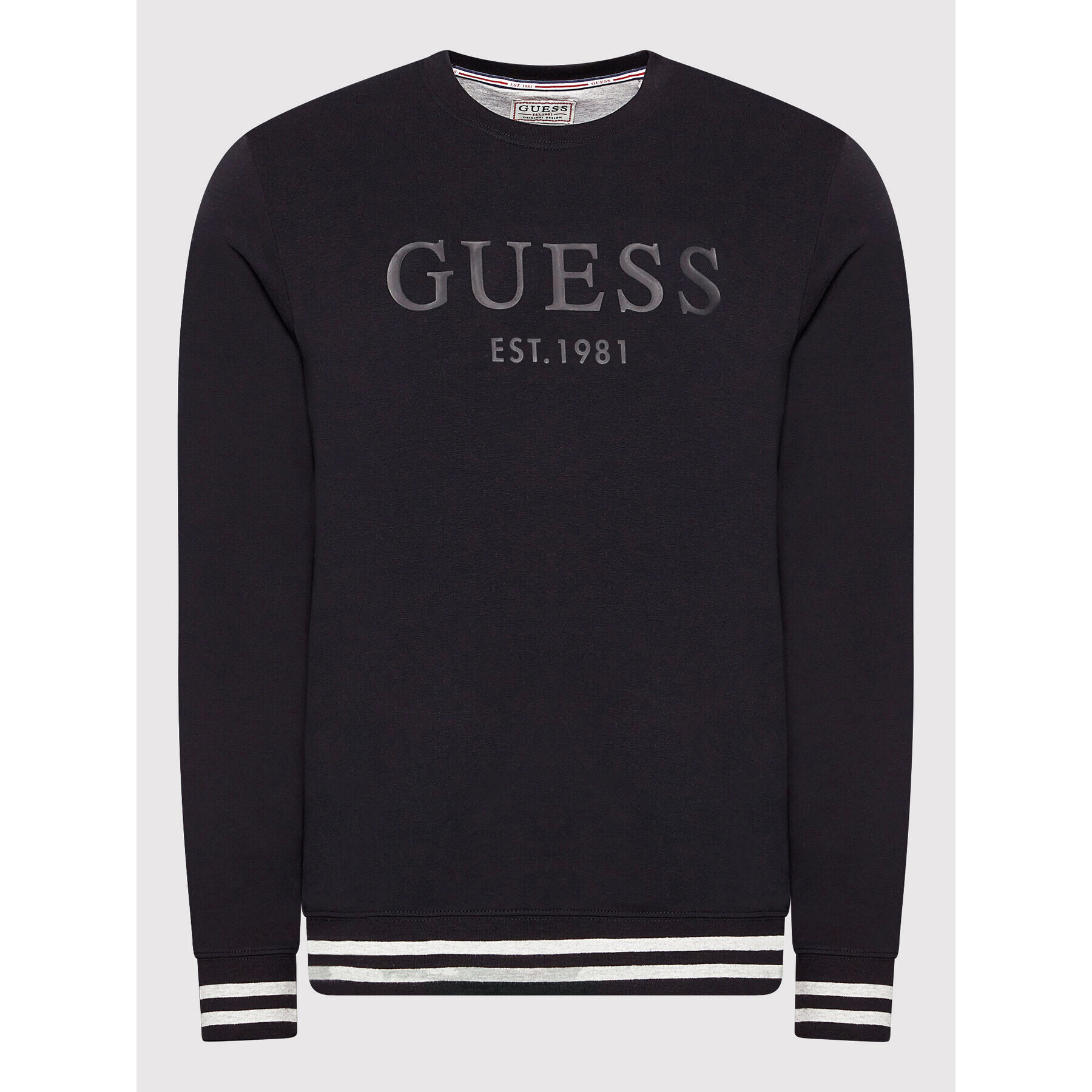 Guess Суитшърт Beau M2RQ08 K6ZS1 Черен Slim Fit - Pepit.bg