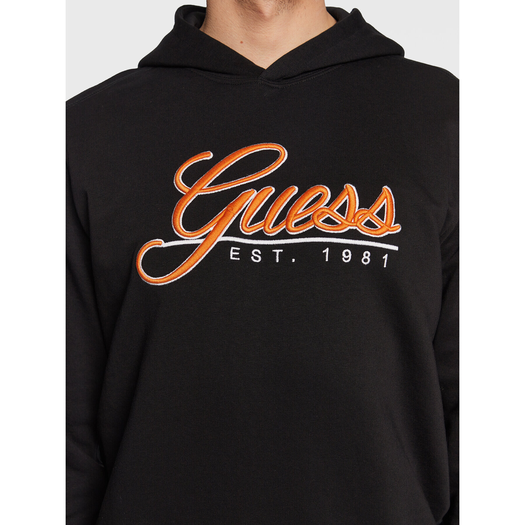 Guess Суитшърт Beau M3GQ36 KBK32 Черен Slim Fit - Pepit.bg