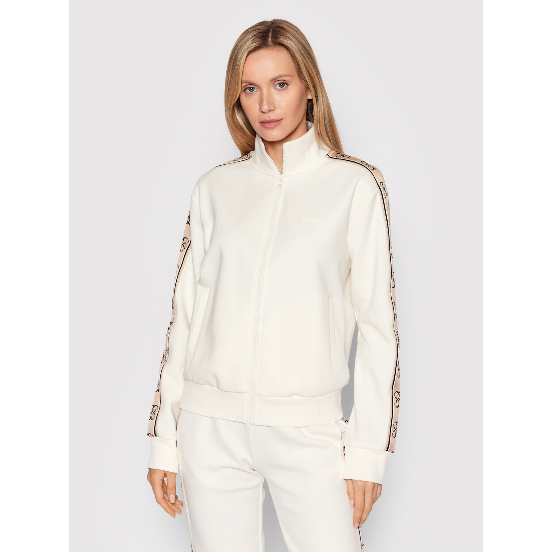 Guess Суитшърт Britney V2RQ04 KA3P1 Бежов Regular Fit - Pepit.bg