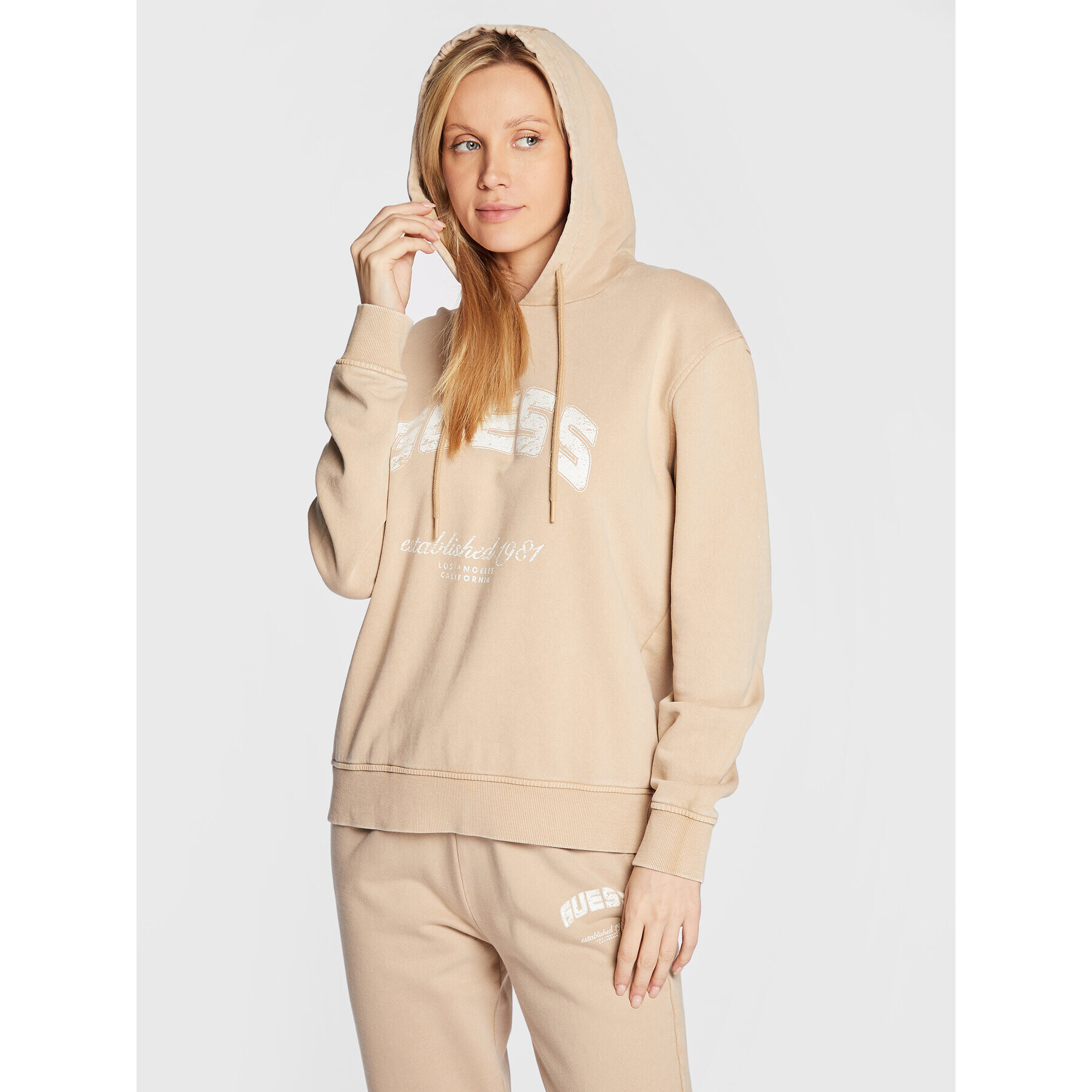 Guess Суитшърт Bryony V2YQ02 FL04D Бежов Regular Fit - Pepit.bg