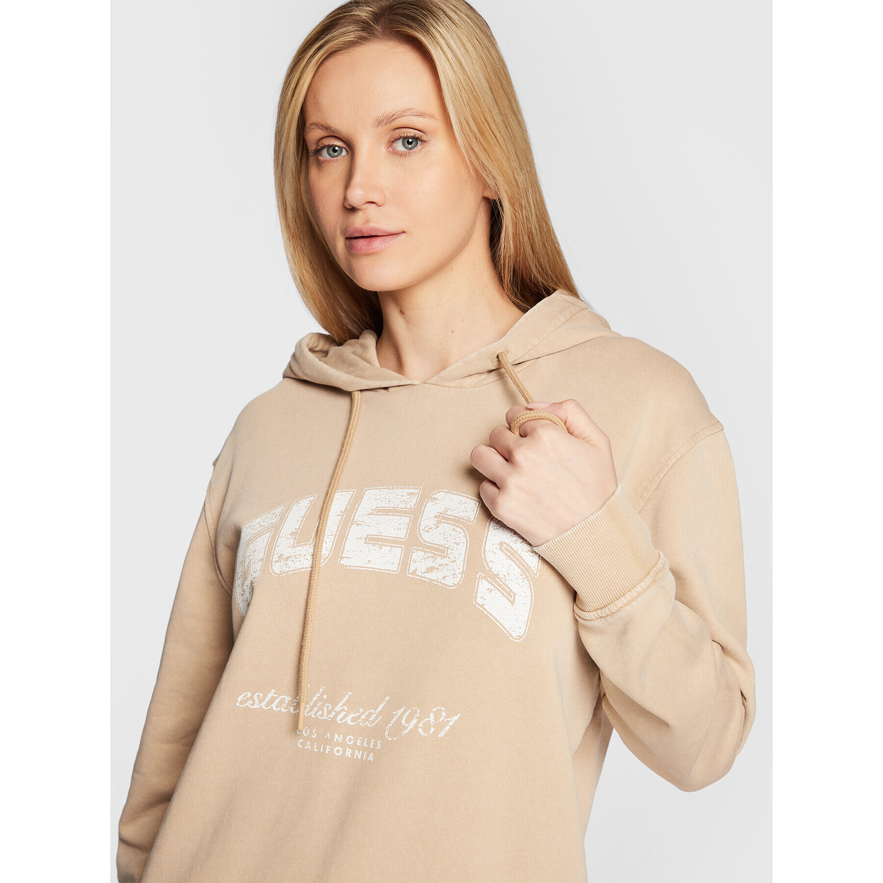 Guess Суитшърт Bryony V2YQ02 FL04D Бежов Regular Fit - Pepit.bg