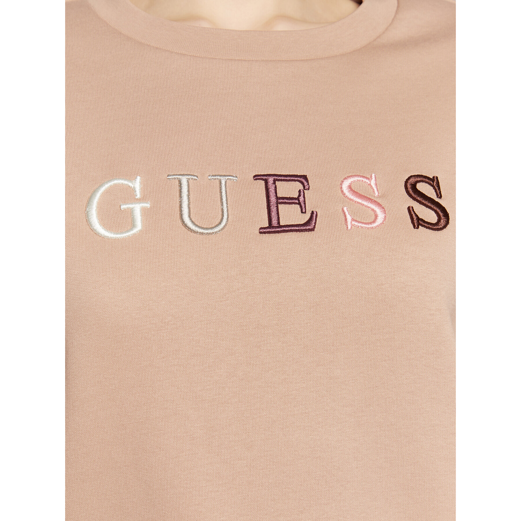 Guess Суитшърт Clara W3RQ05 K9Z22 Кафяв Regular Fit - Pepit.bg