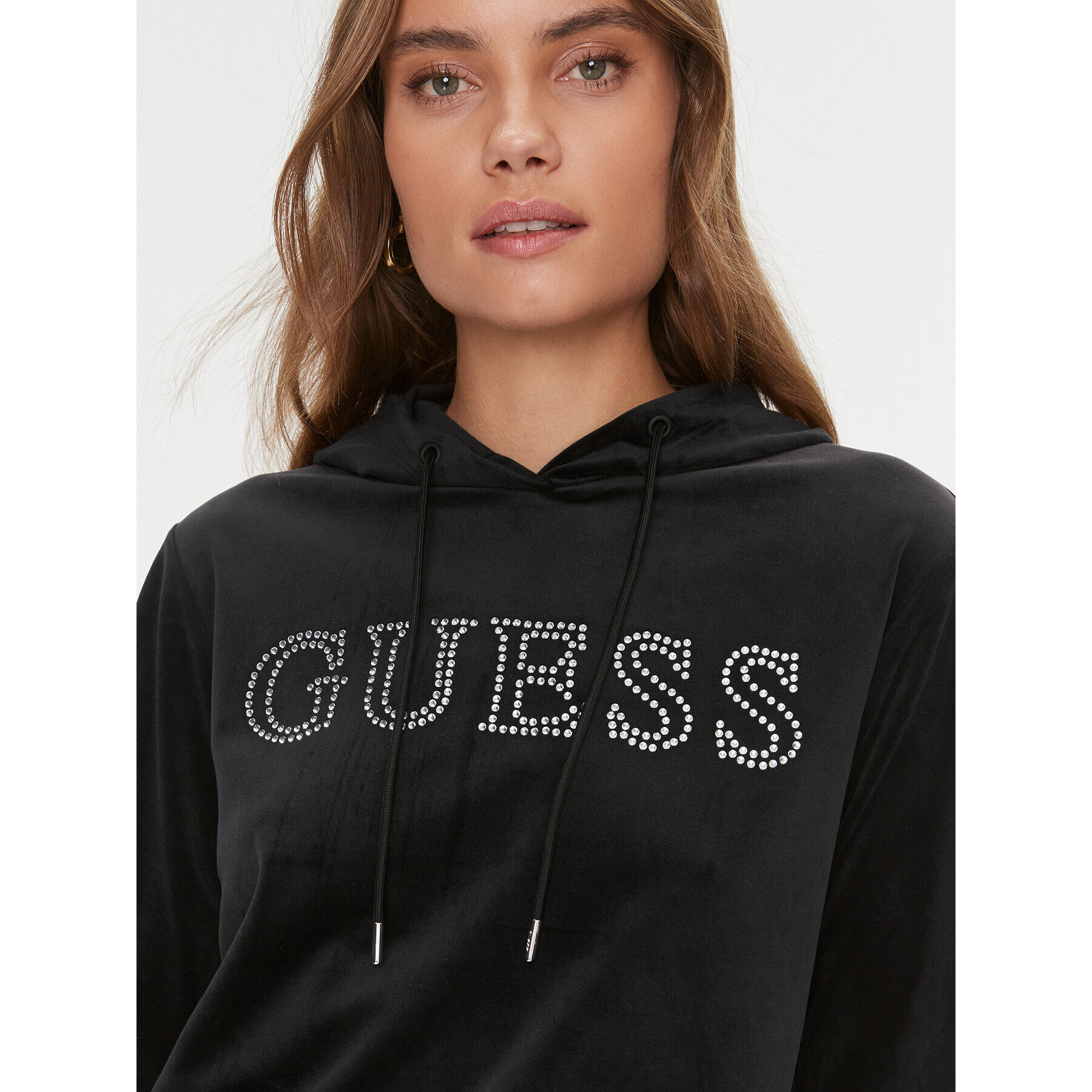 Guess Суитшърт Couture V4RQ25 KBXI2 Черен Regular Fit - Pepit.bg