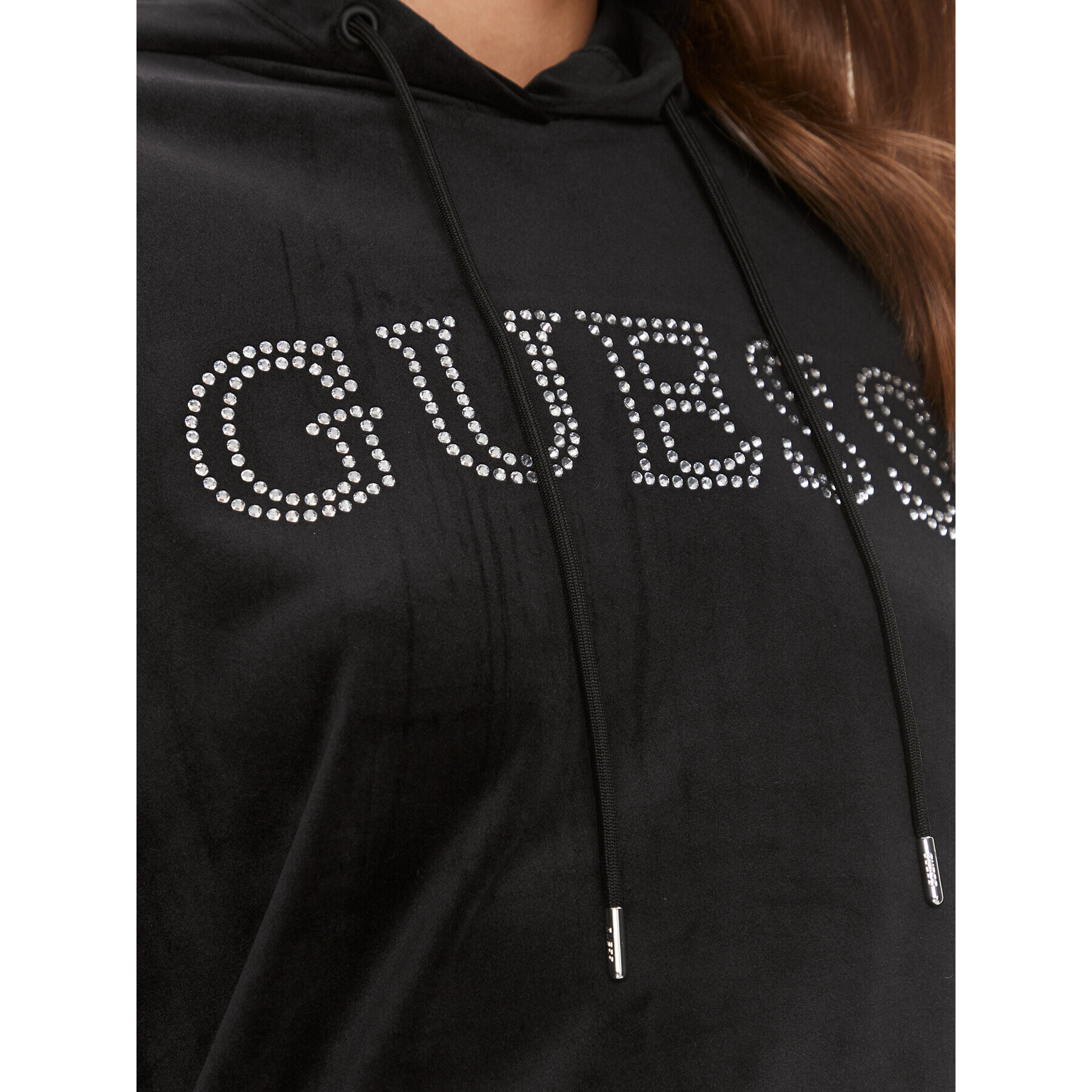 Guess Суитшърт Couture V4RQ25 KBXI2 Черен Regular Fit - Pepit.bg