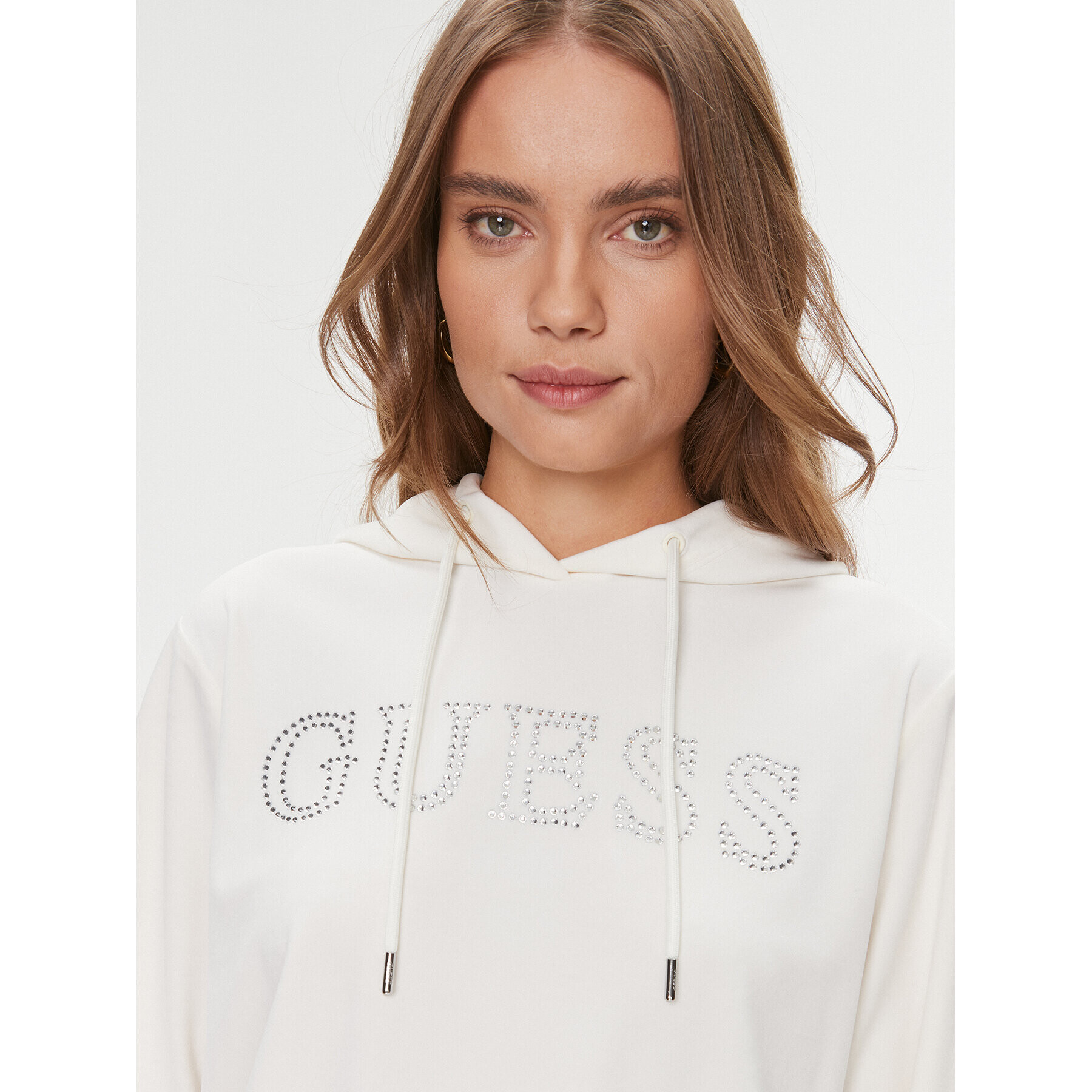 Guess Суитшърт Couture V4RQ25 KBXI2 Екрю Regular Fit - Pepit.bg
