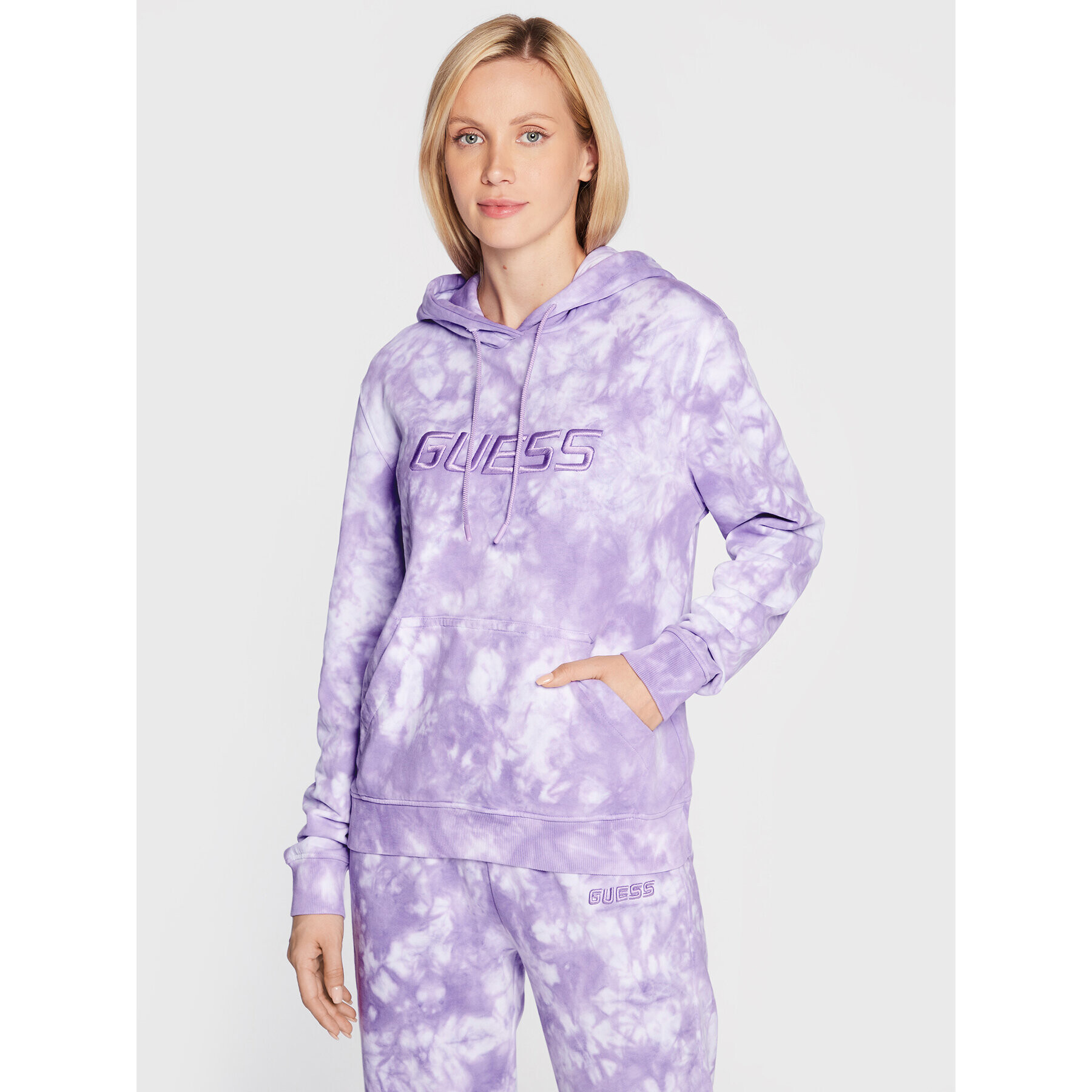 Guess Суитшърт Dora V2BQ05 K68I0 Виолетов Regular Fit - Pepit.bg