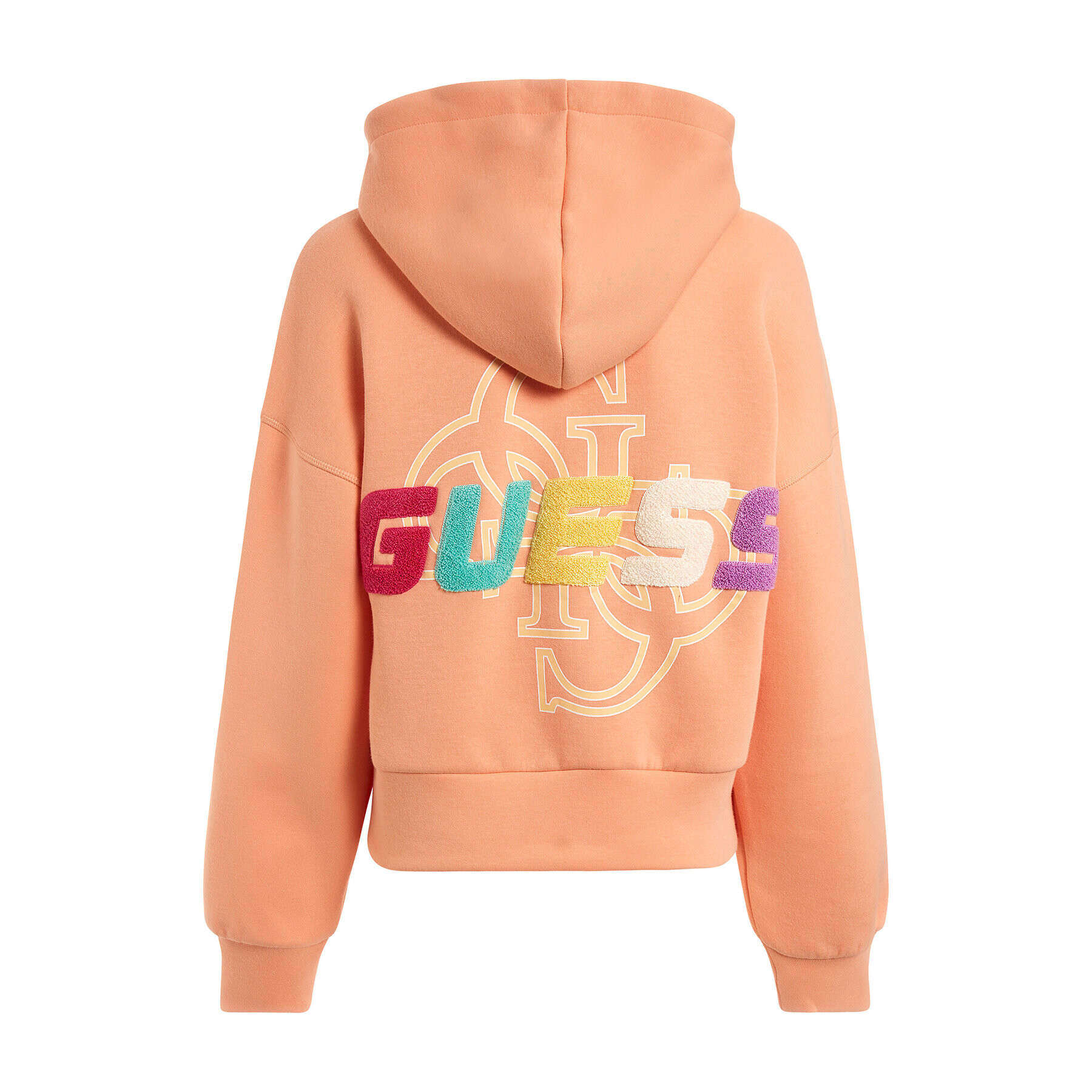 Guess Суитшърт Edwina V3GQ13 FL04P Оранжев Regular Fit - Pepit.bg