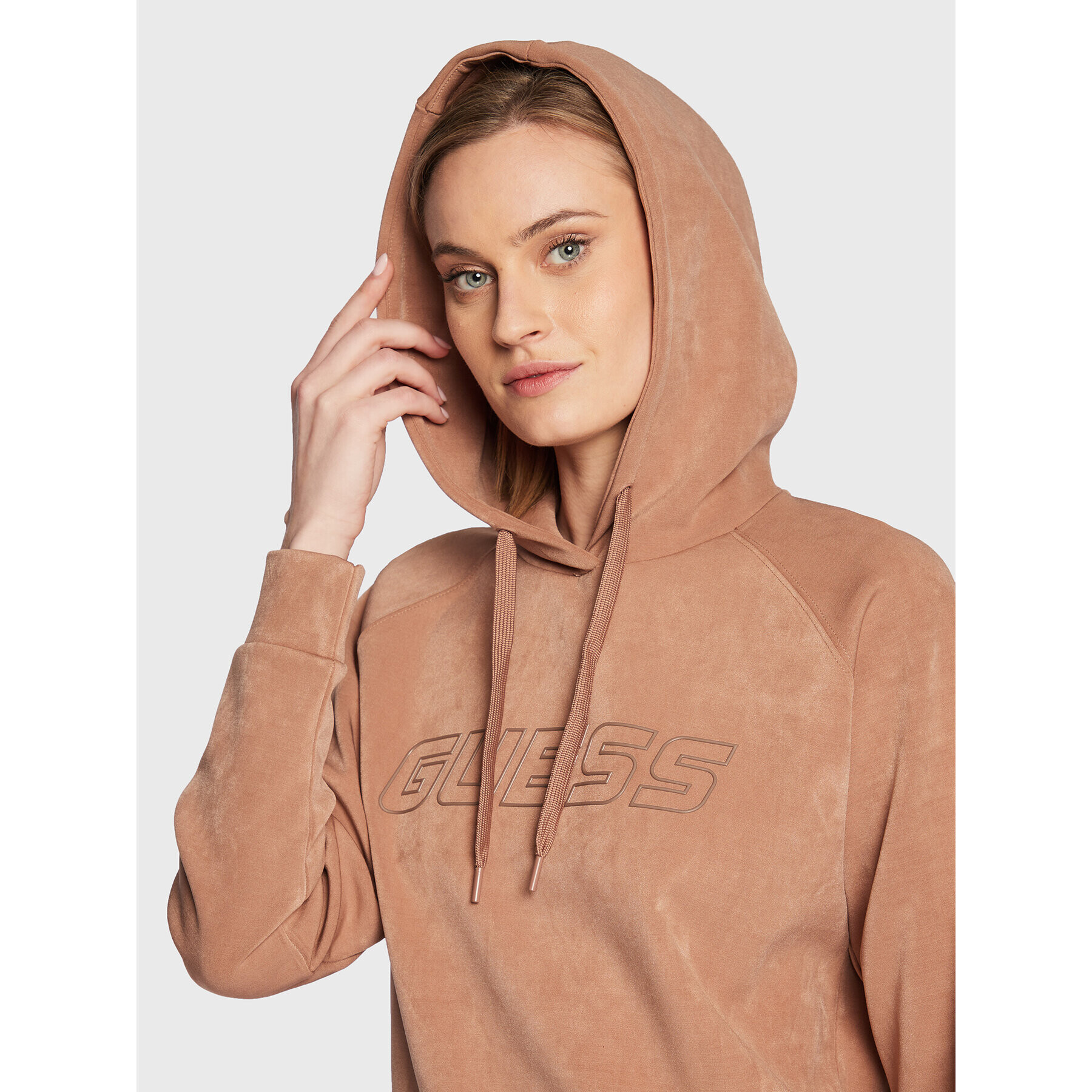Guess Суитшърт Euphemia V2BQ01 KBC00 Кафяв Regular Fit - Pepit.bg