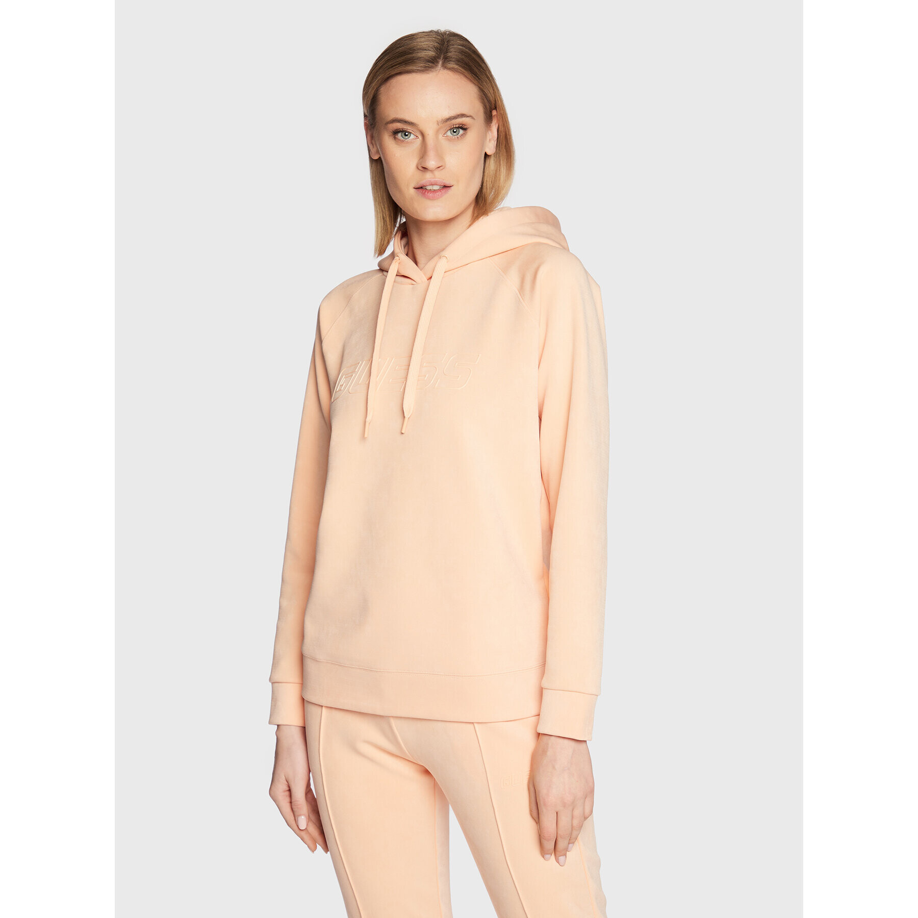 Guess Суитшърт Euphemia V2BQ01 KBC00 Оранжев Regular Fit - Pepit.bg