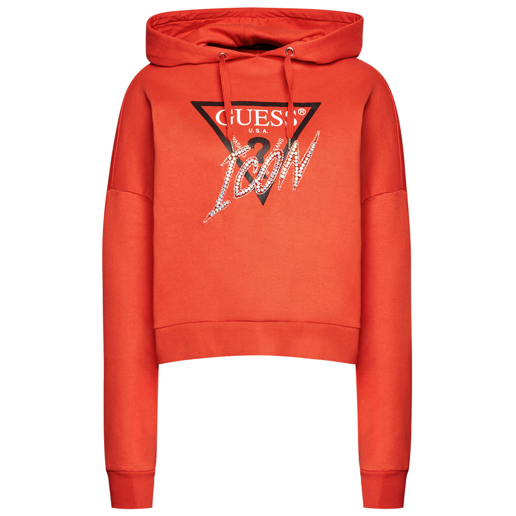 Guess Суитшърт Icon W1RQ05 K68I0 Оранжев Relaxed Fit - Pepit.bg