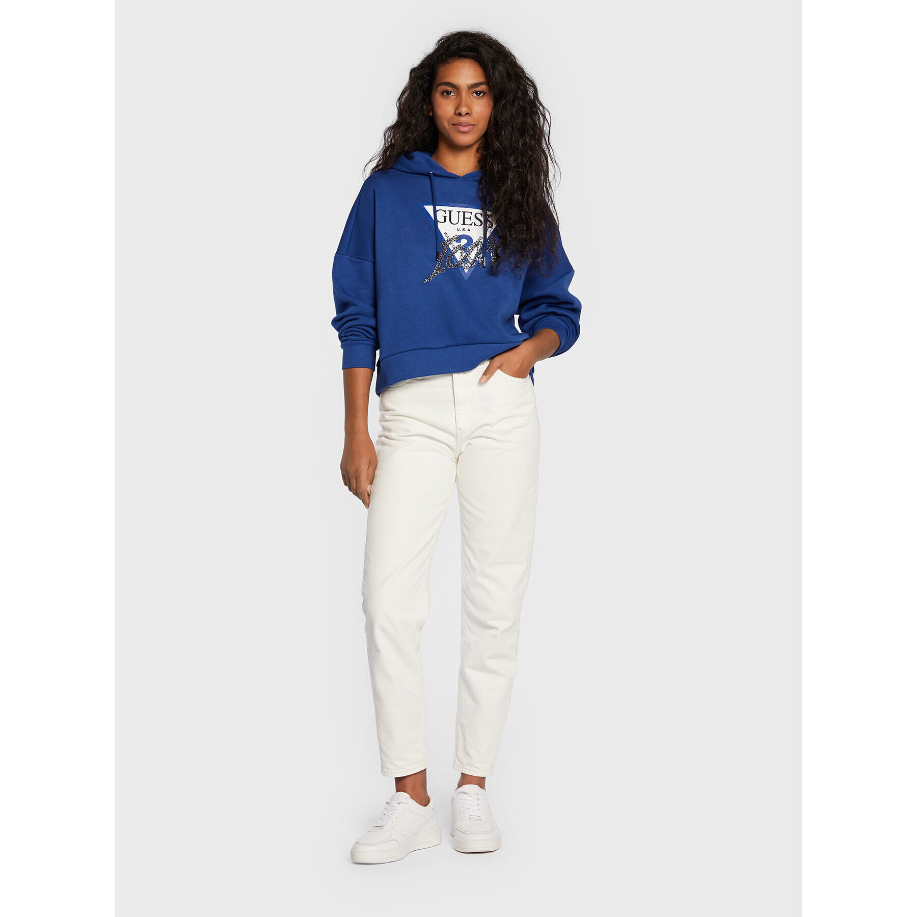 Guess Суитшърт Icon W2BQ17 KB683 Син Regular Fit - Pepit.bg