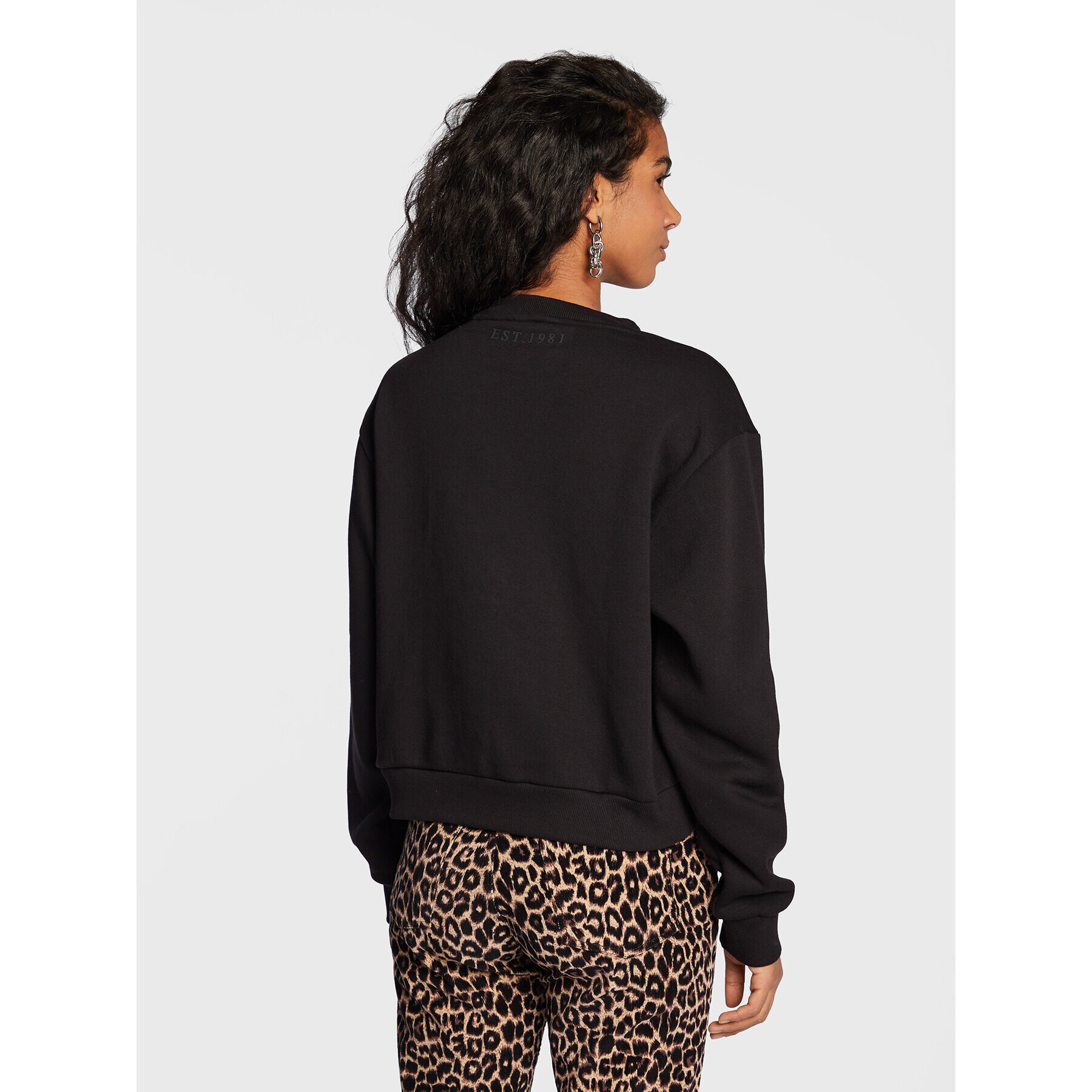 Guess Суитшърт Icon W2BQ18 KB683 Черен Regular Fit - Pepit.bg
