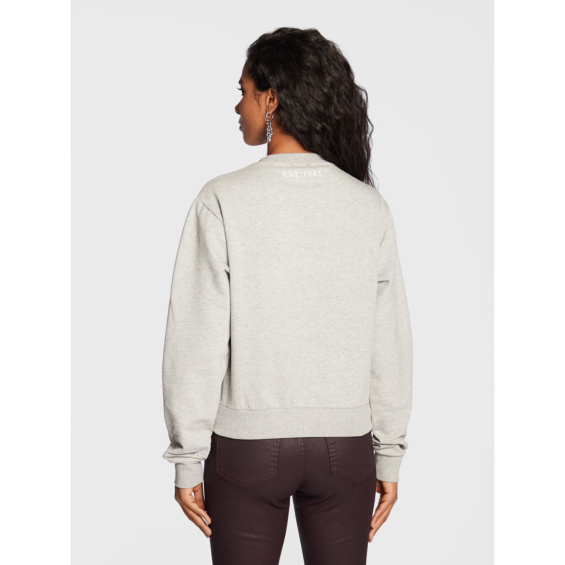 Guess Суитшърт Icon W2BQ18 KB683 Сив Regular Fit - Pepit.bg