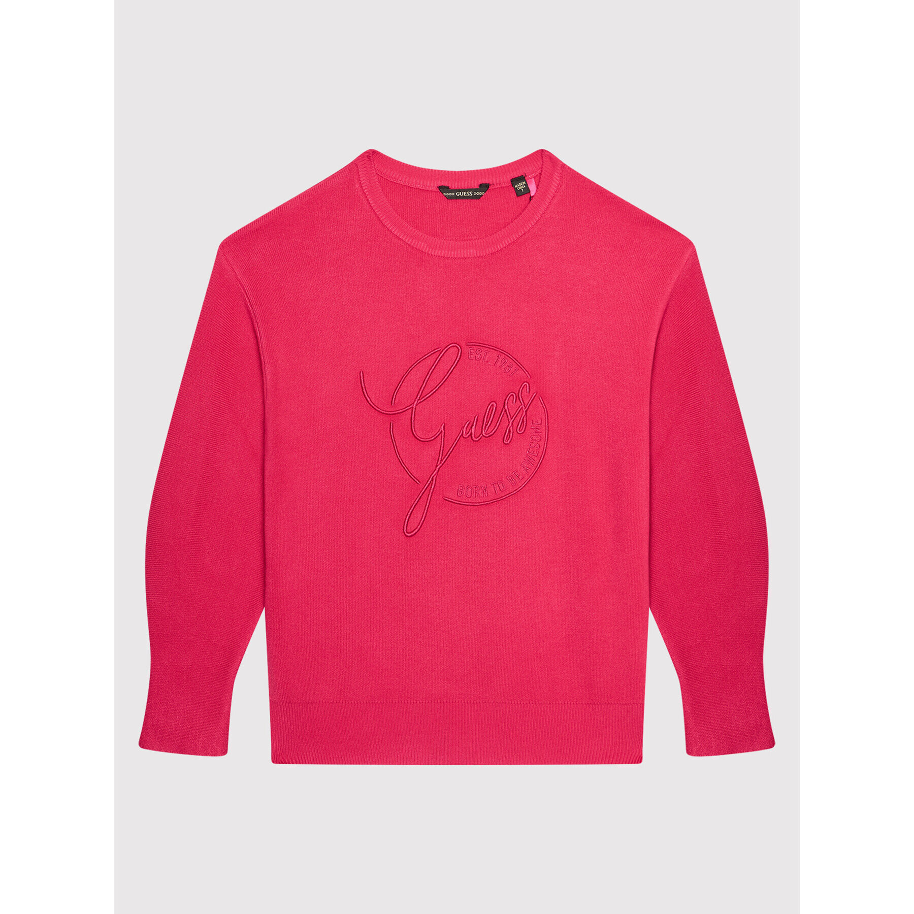 Guess Пуловер J1BR02 Z26I0 Розов Regular Fit - Pepit.bg