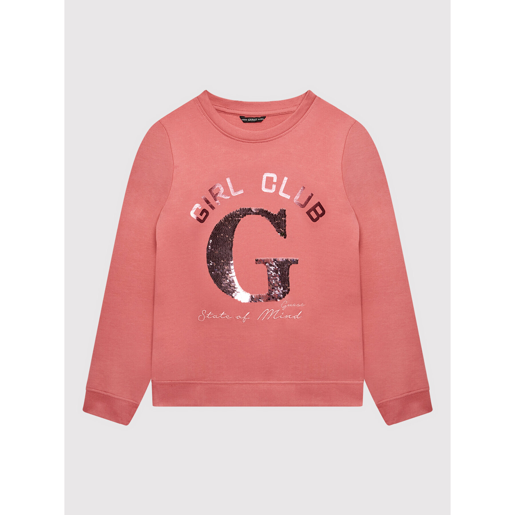 Guess Суитшърт J2YQ04 KA6R0 Розов Regular Fit - Pepit.bg