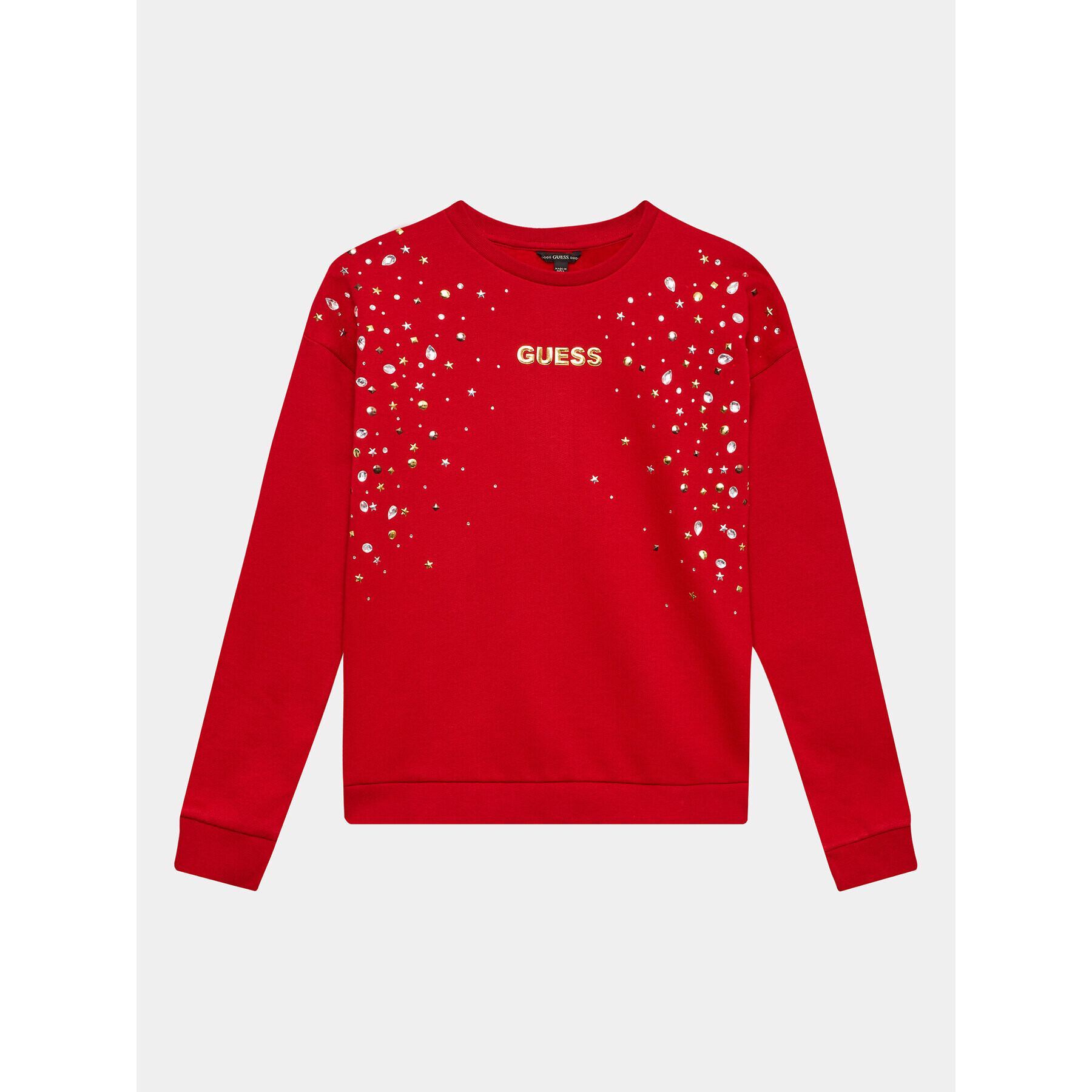 Guess Суитшърт J3BQ00 KAV34 Червен Regular Fit - Pepit.bg