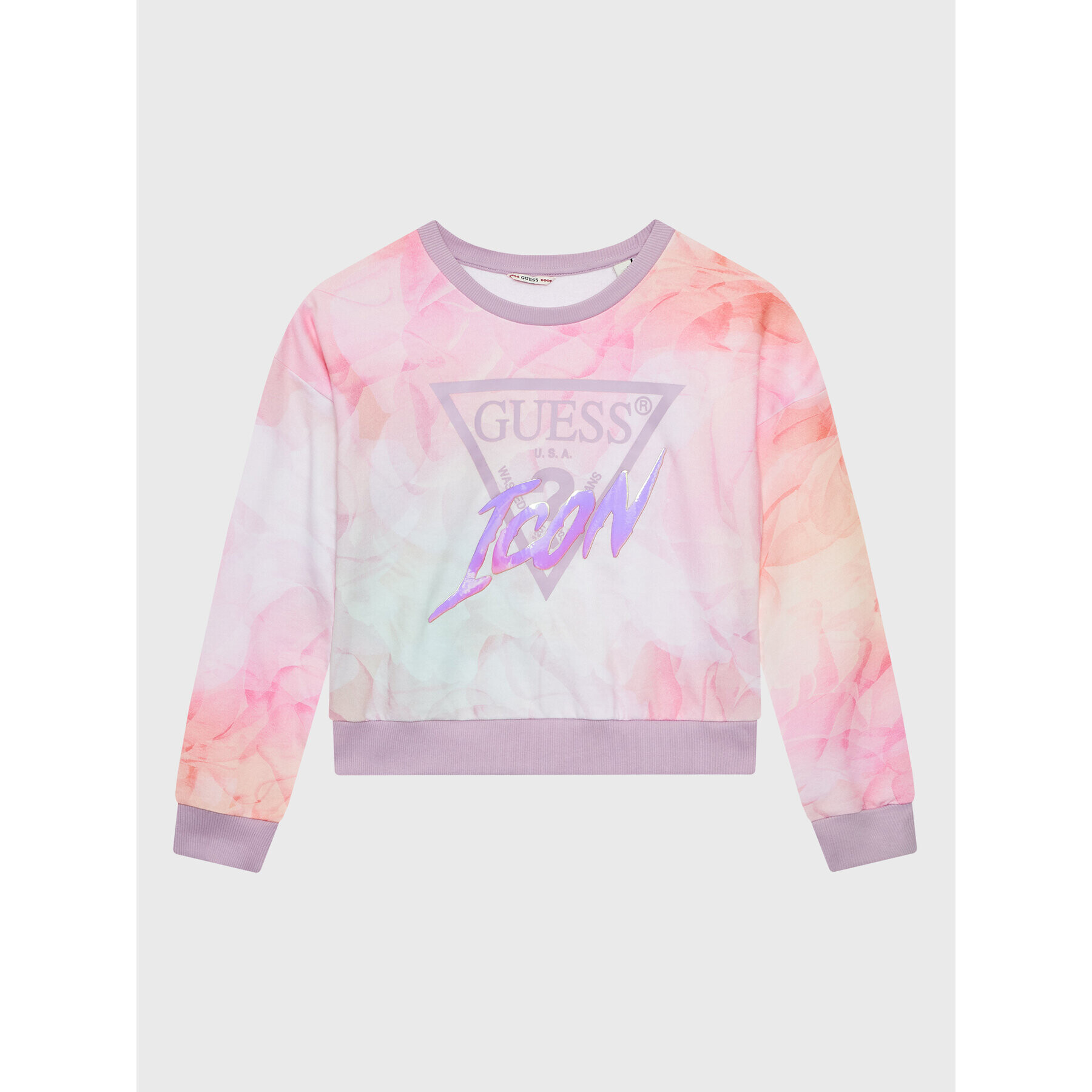 Guess Суитшърт J3RQ02 KA6R3 Розов Regular Fit - Pepit.bg