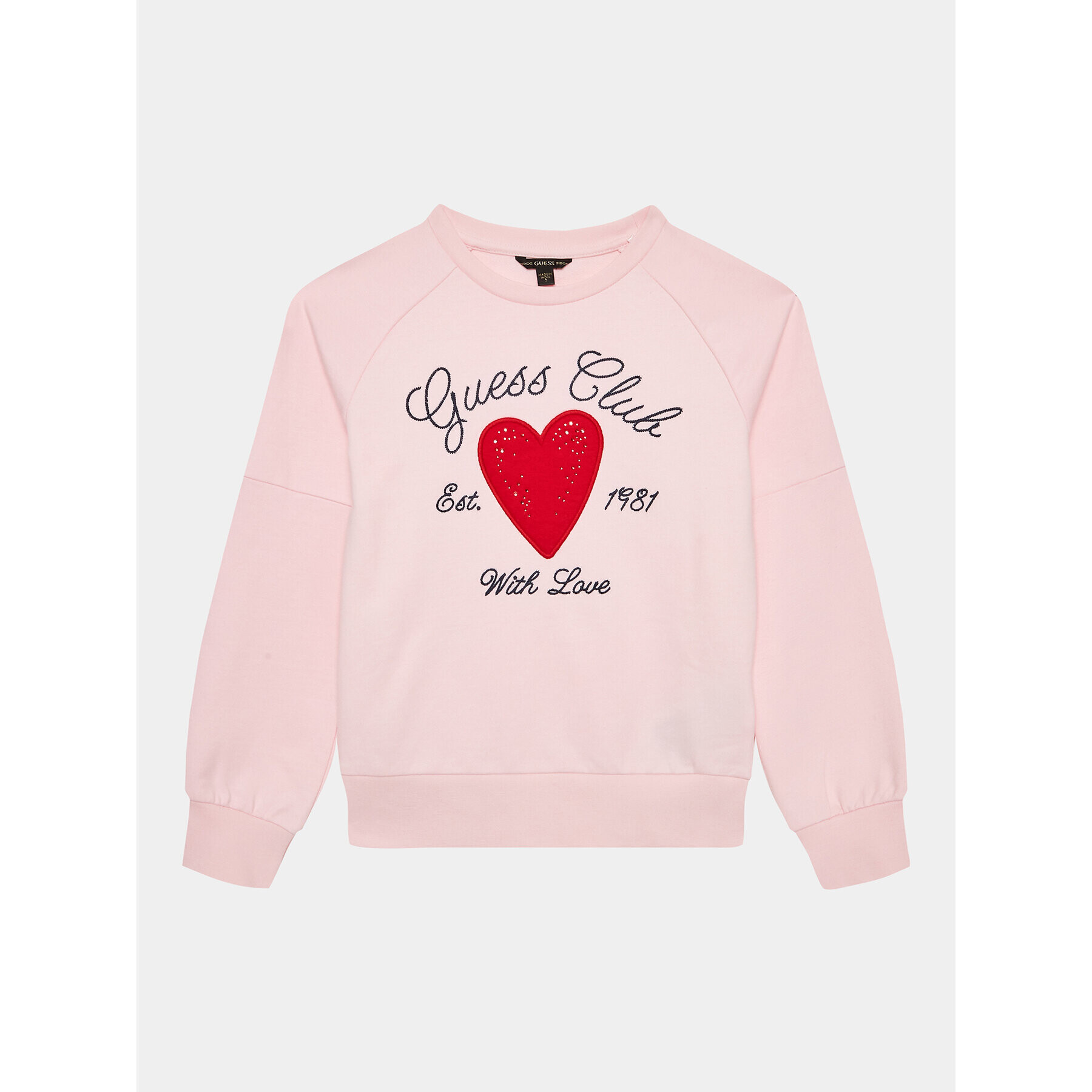 Guess Суитшърт J3YQ08 KA6R4 Розов Regular Fit - Pepit.bg