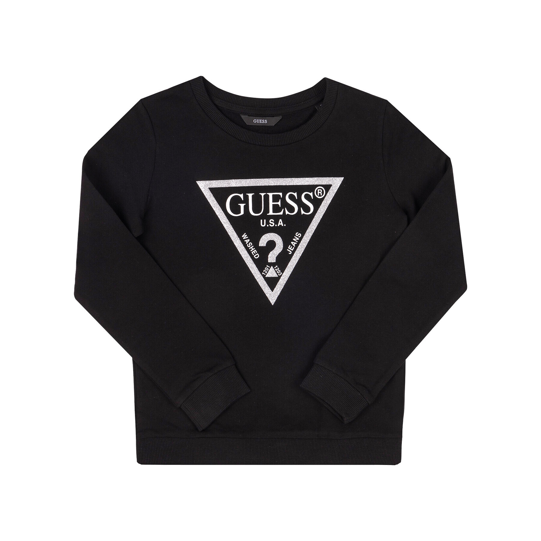 Guess Суитшърт J74Q10 K5WK0 Черен Regular Fit - Pepit.bg