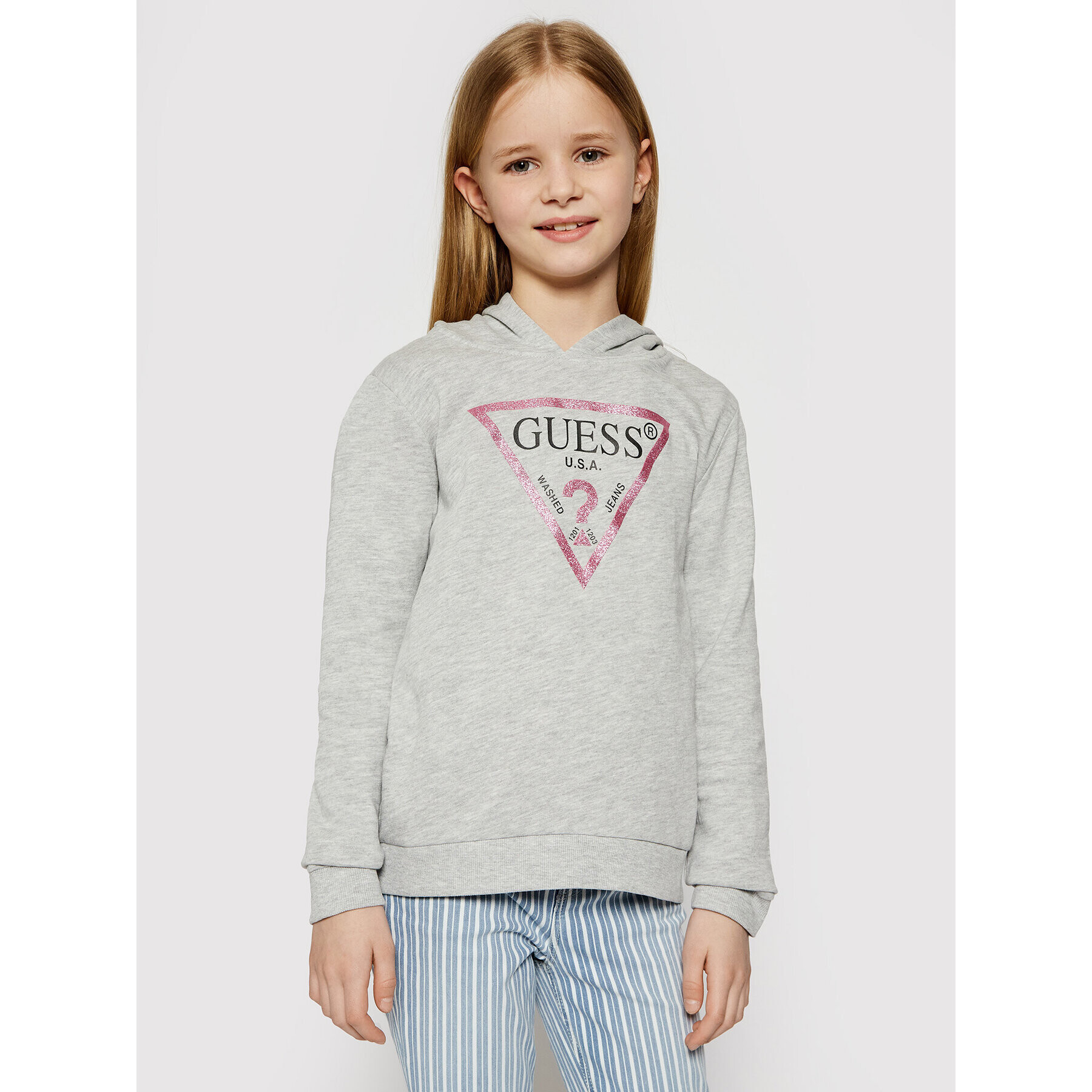 Guess Суитшърт J83Q14 K5WK0 Сив Regular Fit - Pepit.bg