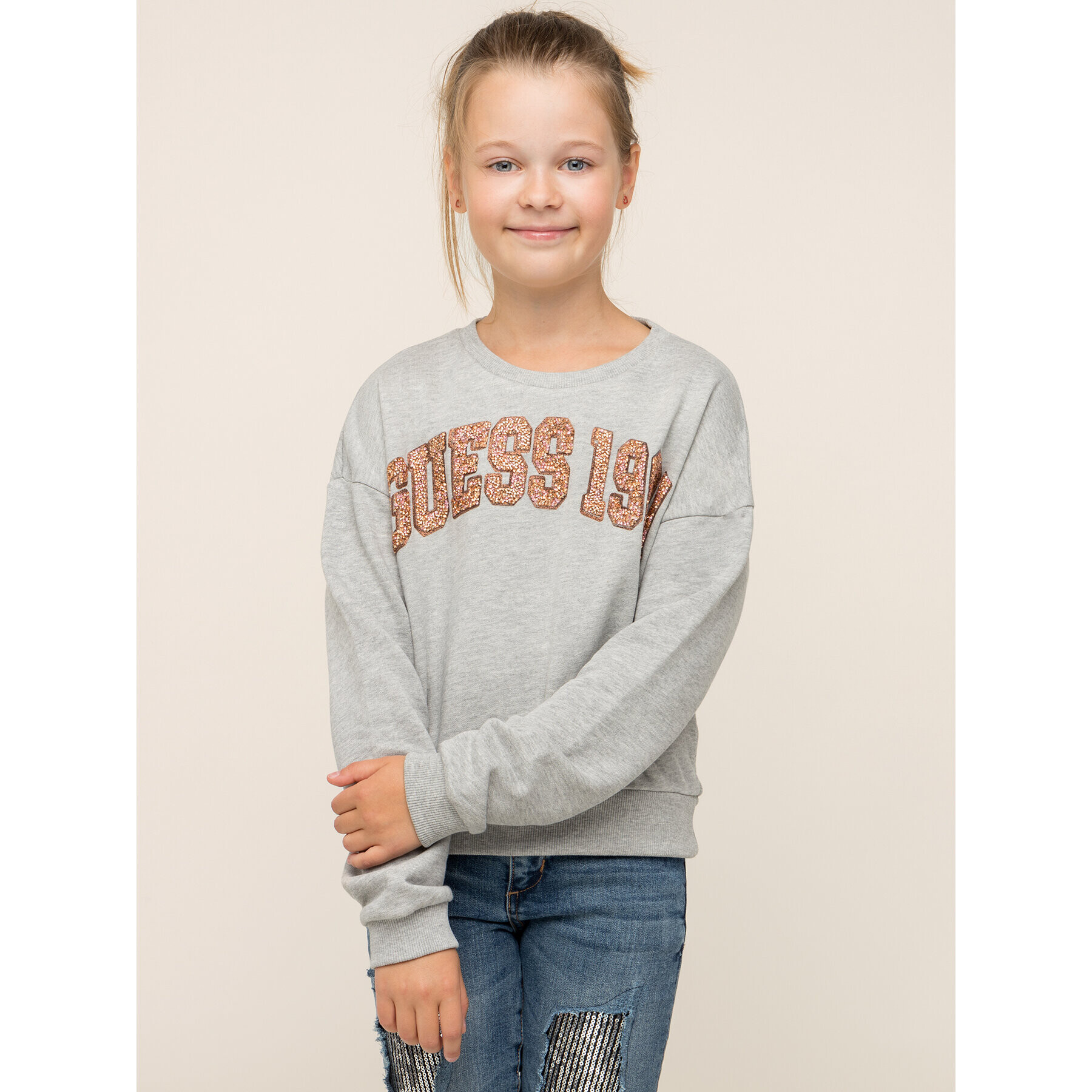Guess Суитшърт J94Q18 K8D80 Сив Regular Fit - Pepit.bg