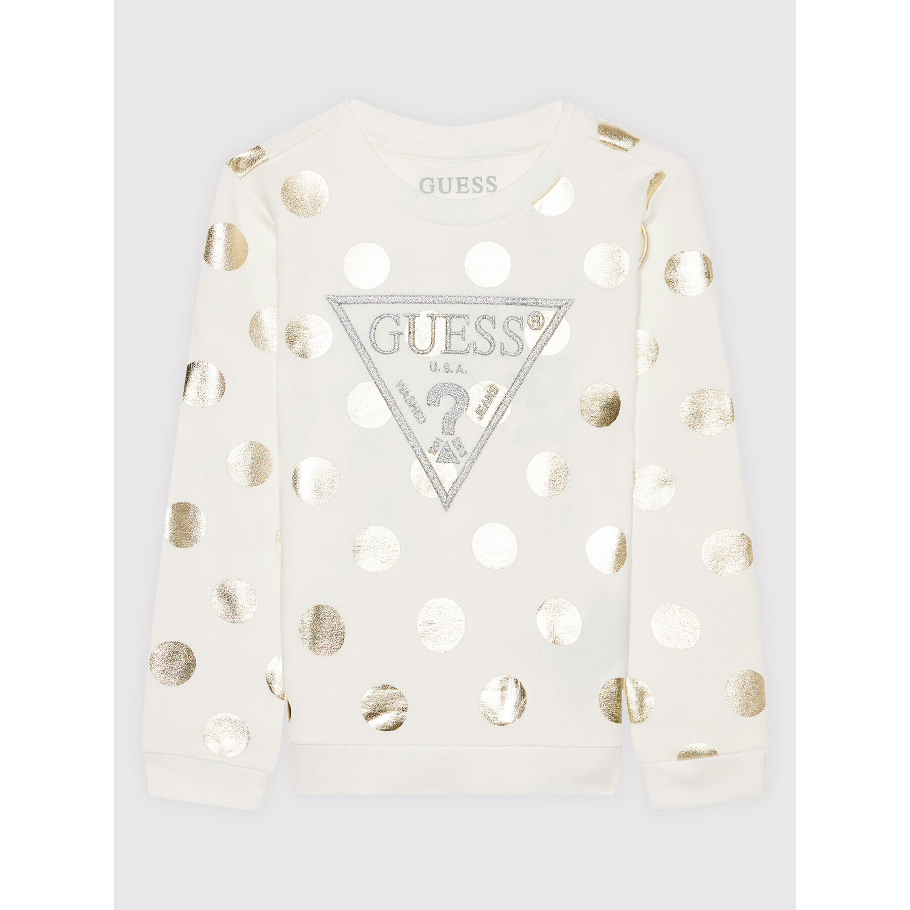 Guess Суитшърт K1BQ00 KA6V0 Бял Regular Fit - Pepit.bg